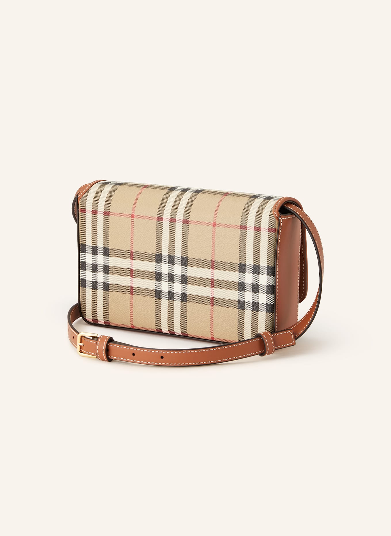 BURBERRY Umhängetasche HAMPSHIRE: BEIGE / SCHWARZ / WEISS