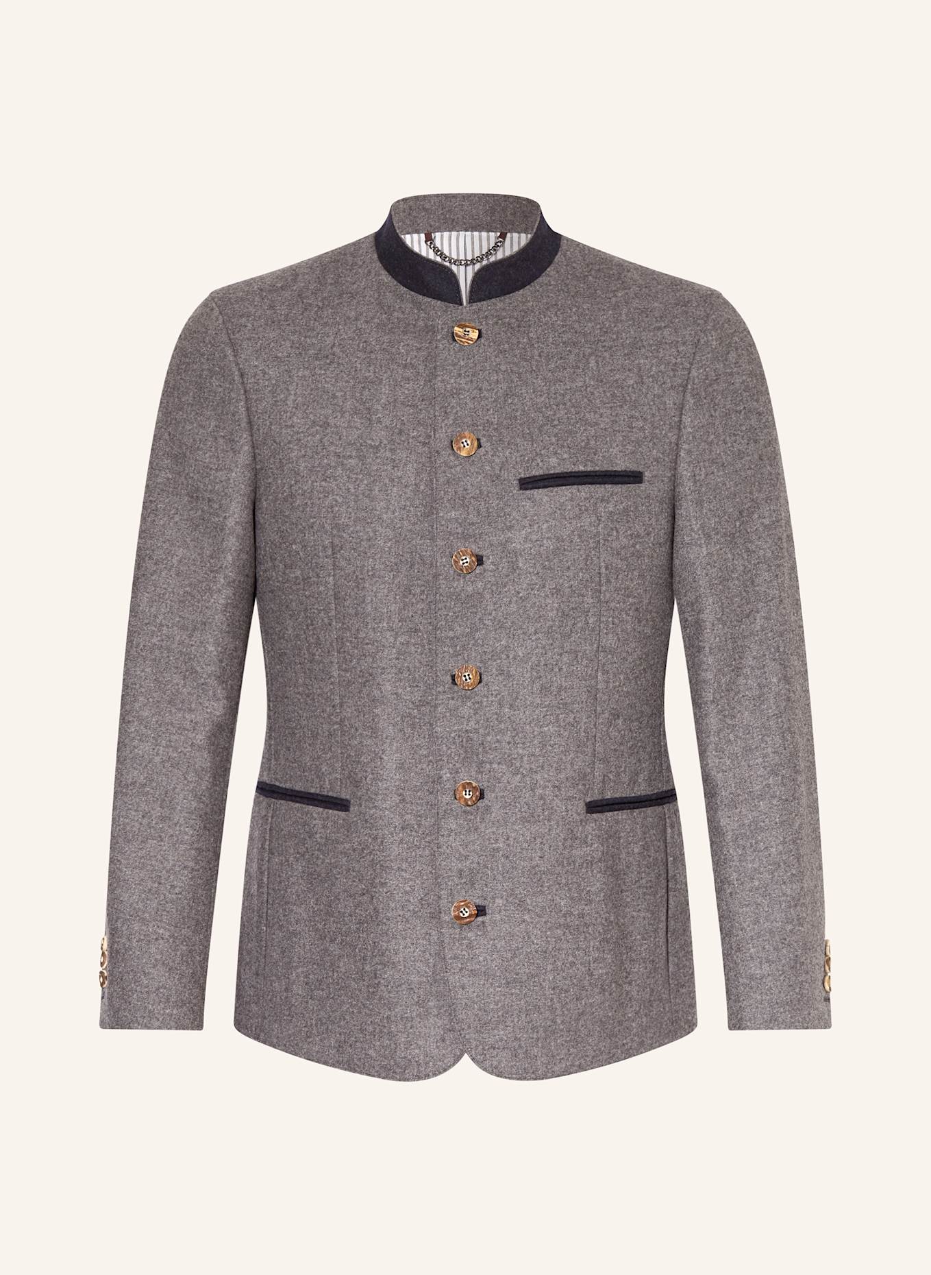 windsor. Trachtenjacke ANDRIN: GRAU / DUNKELBLAU