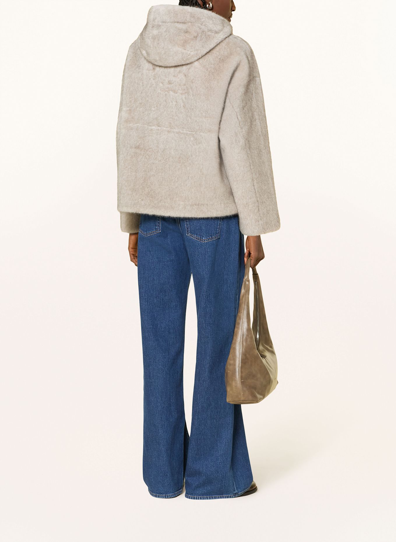 STUDIO AR Kunstfell-Jacke RUBY: BEIGE