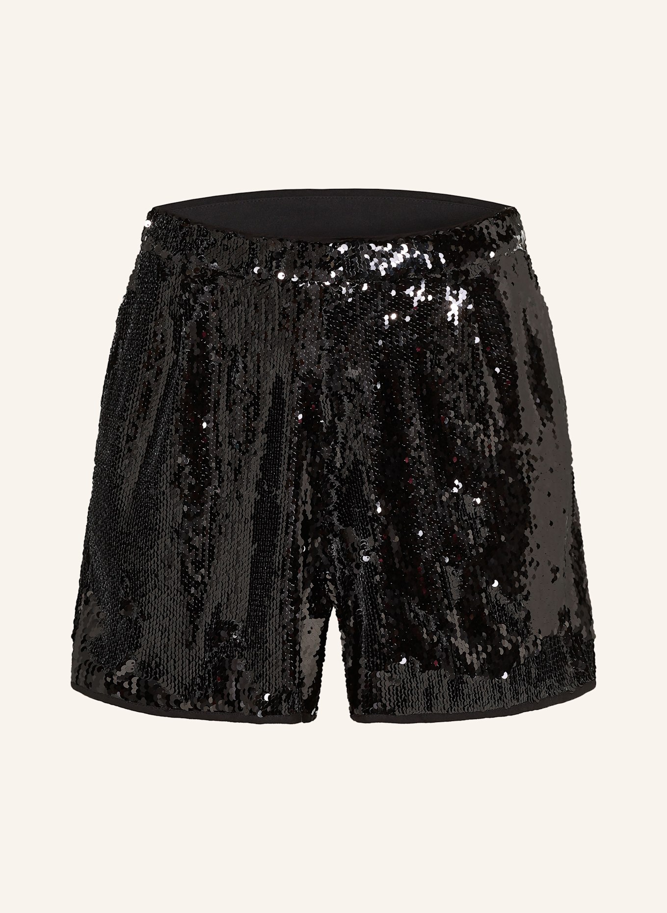 MRS & HUGS Shorts mit Pailletten: SCHWARZ