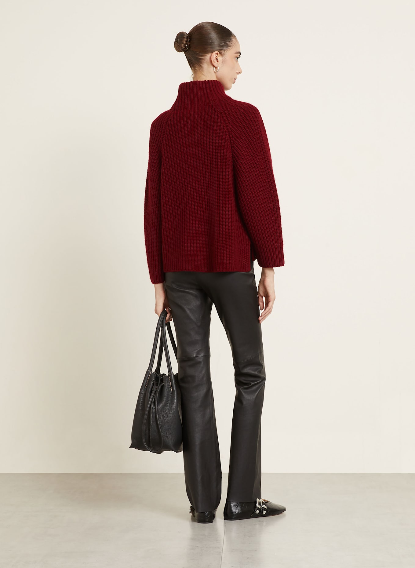 IRIS von ARNIM Strickjacke FALLOU aus Cashmere: DUNKELROT