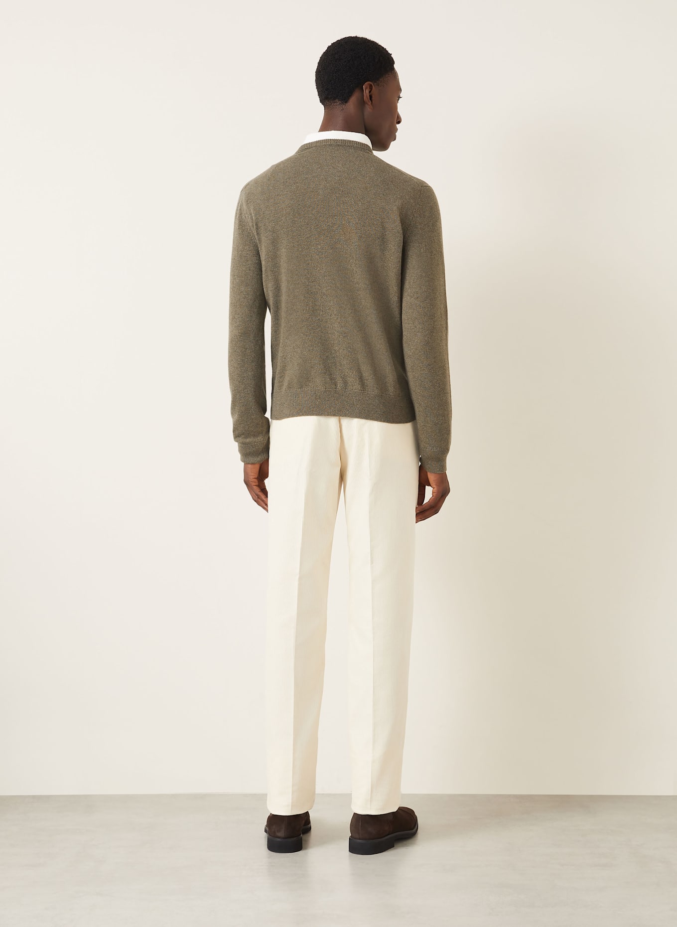RALPH LAUREN PURPLE LABEL Cashmere-Pullover: KHAKI
