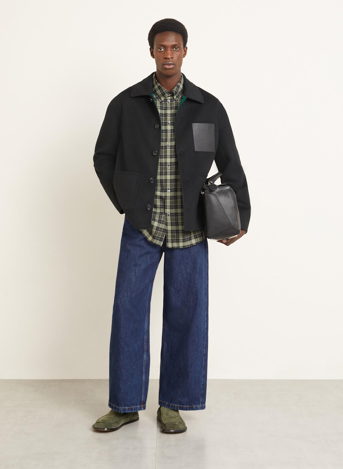 LOEWE Overjacket: SCHWARZ / GRÜN