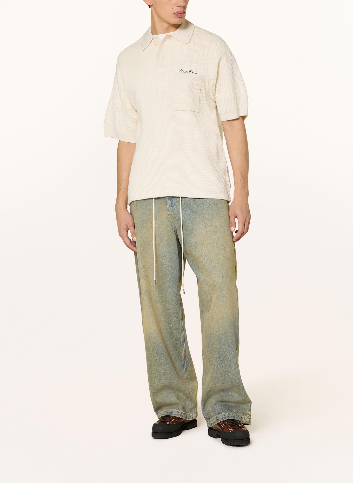 about:blank Piqué-Poloshirt Relaxed Fit: CREME