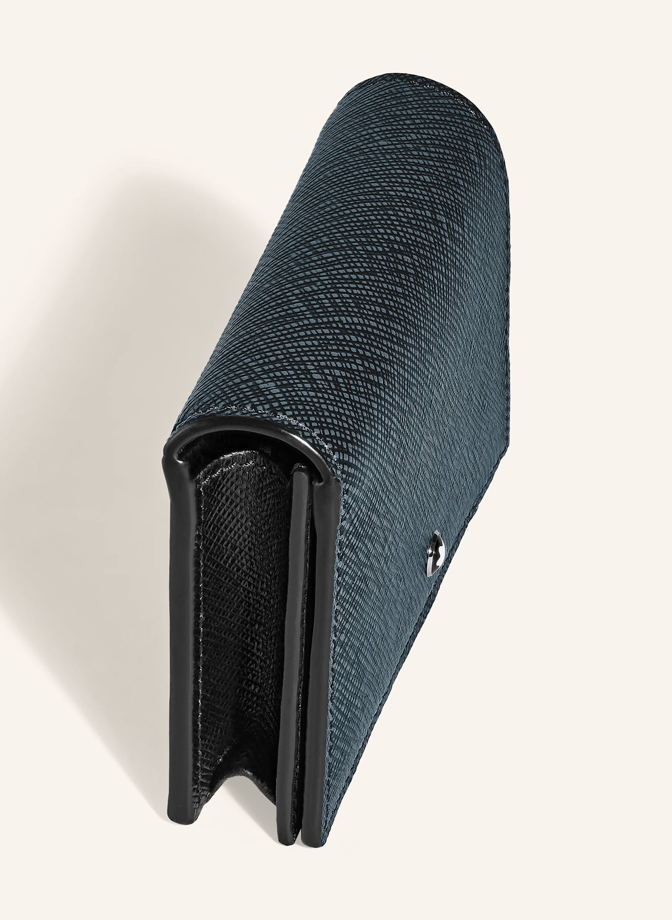 MONTBLANC Saffiano wallet SARTORIAL: BLUE / BLACK