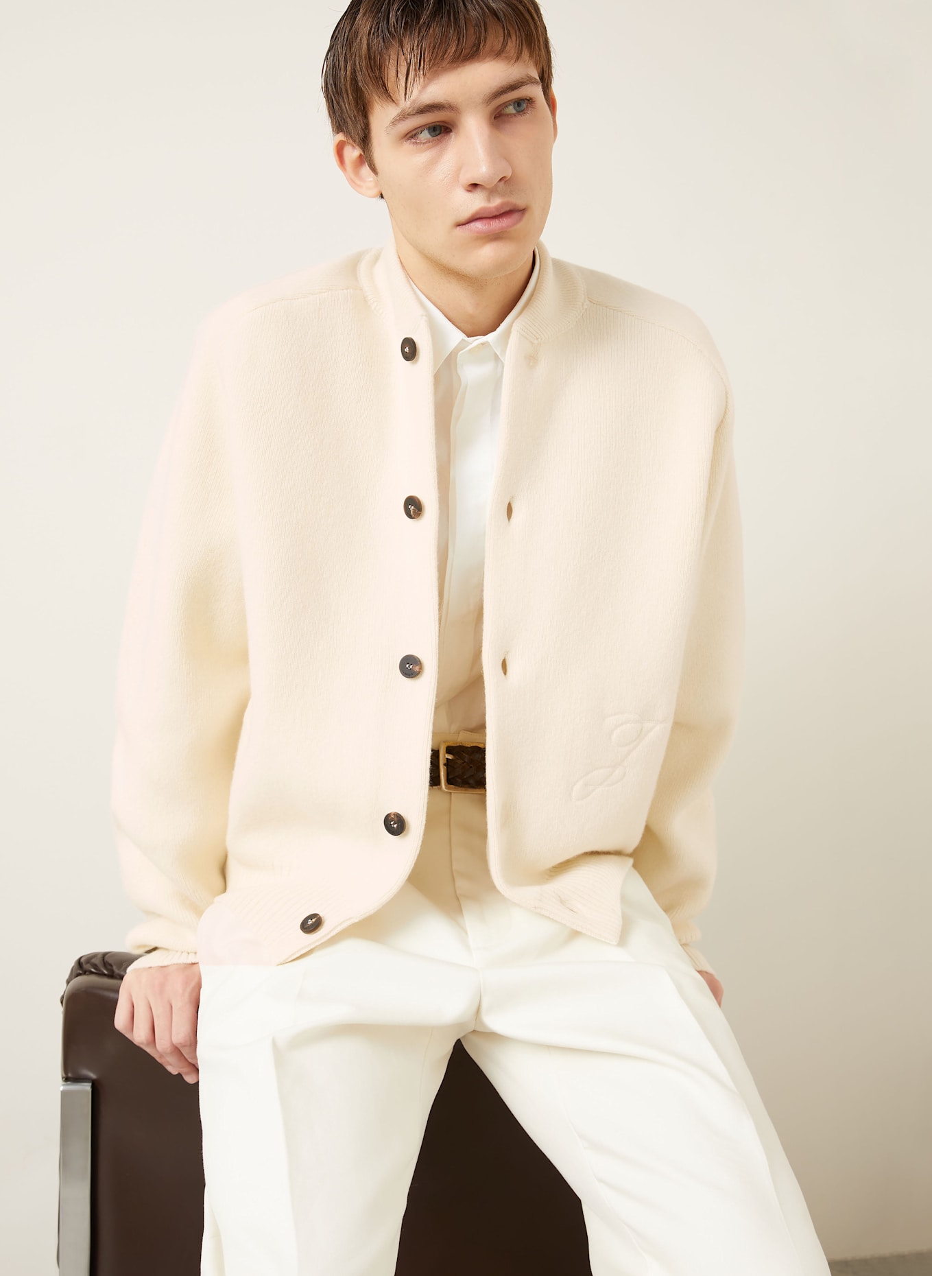 JACQUEMUS Strickjacken LE CARDIGAN PALLONE: CREME