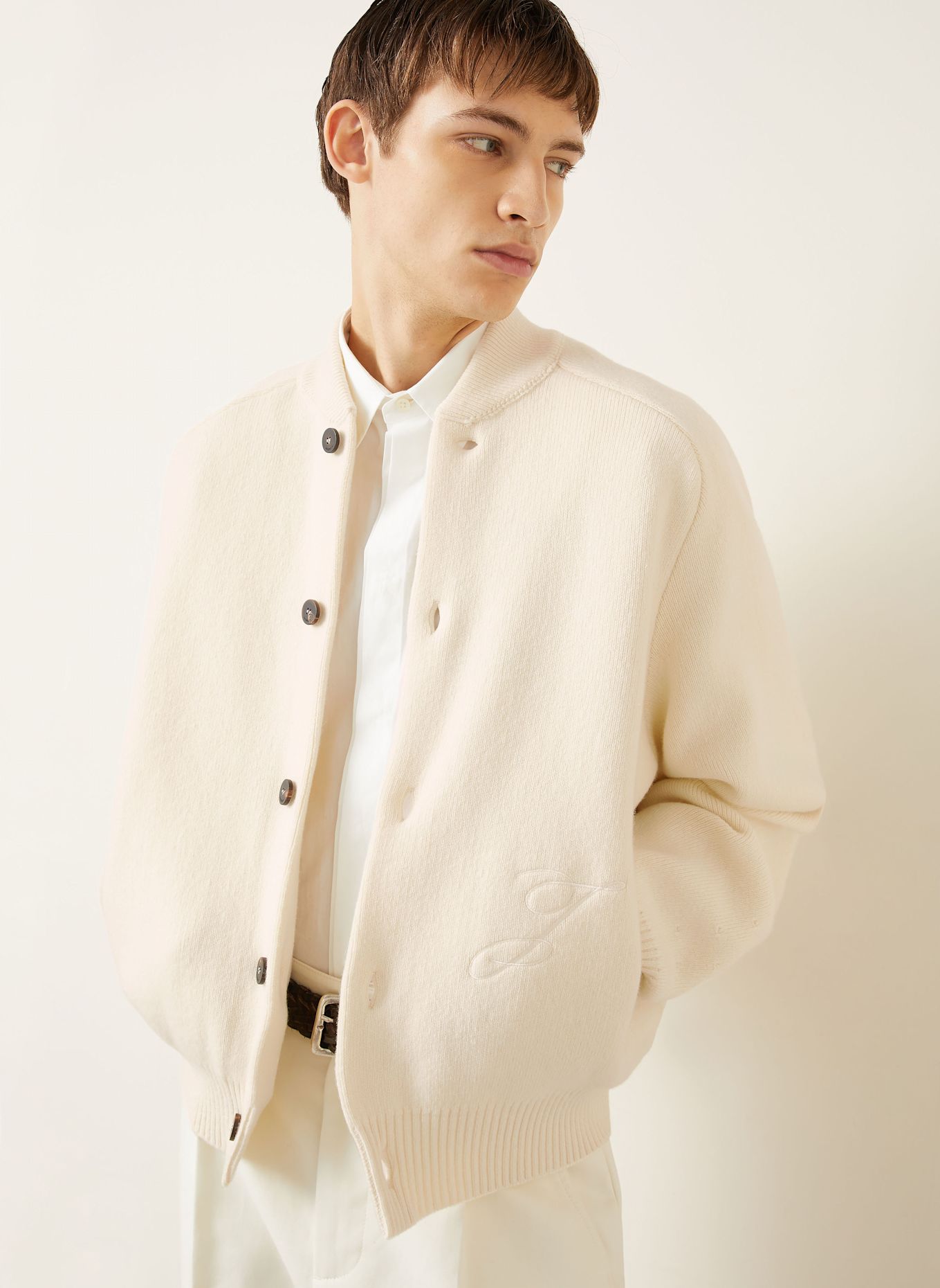 JACQUEMUS Strickjacken LE CARDIGAN PALLONE: CREME