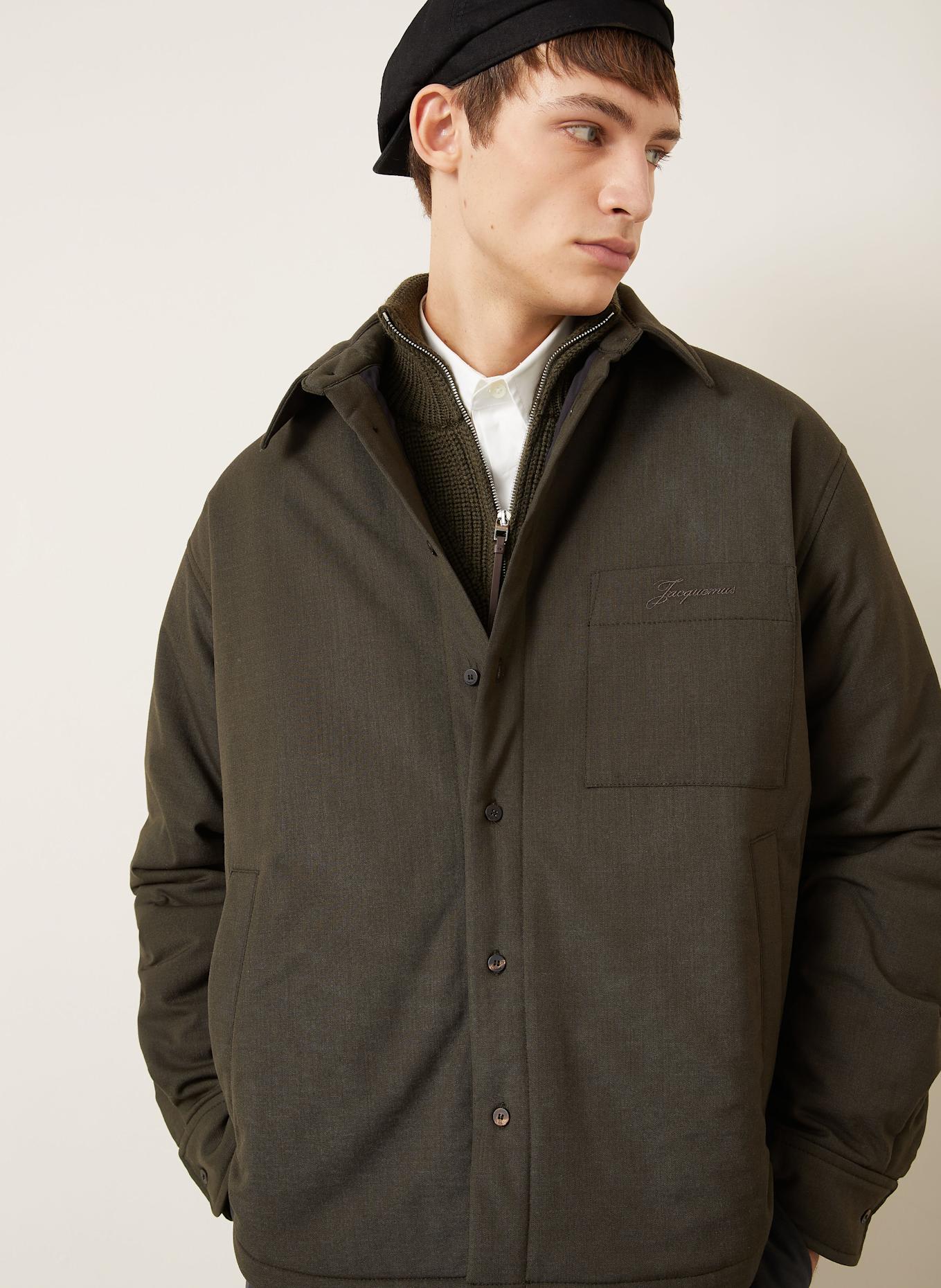 JACQUEMUS Overshirt LA CHEMISE BOULANGER: KHAKI