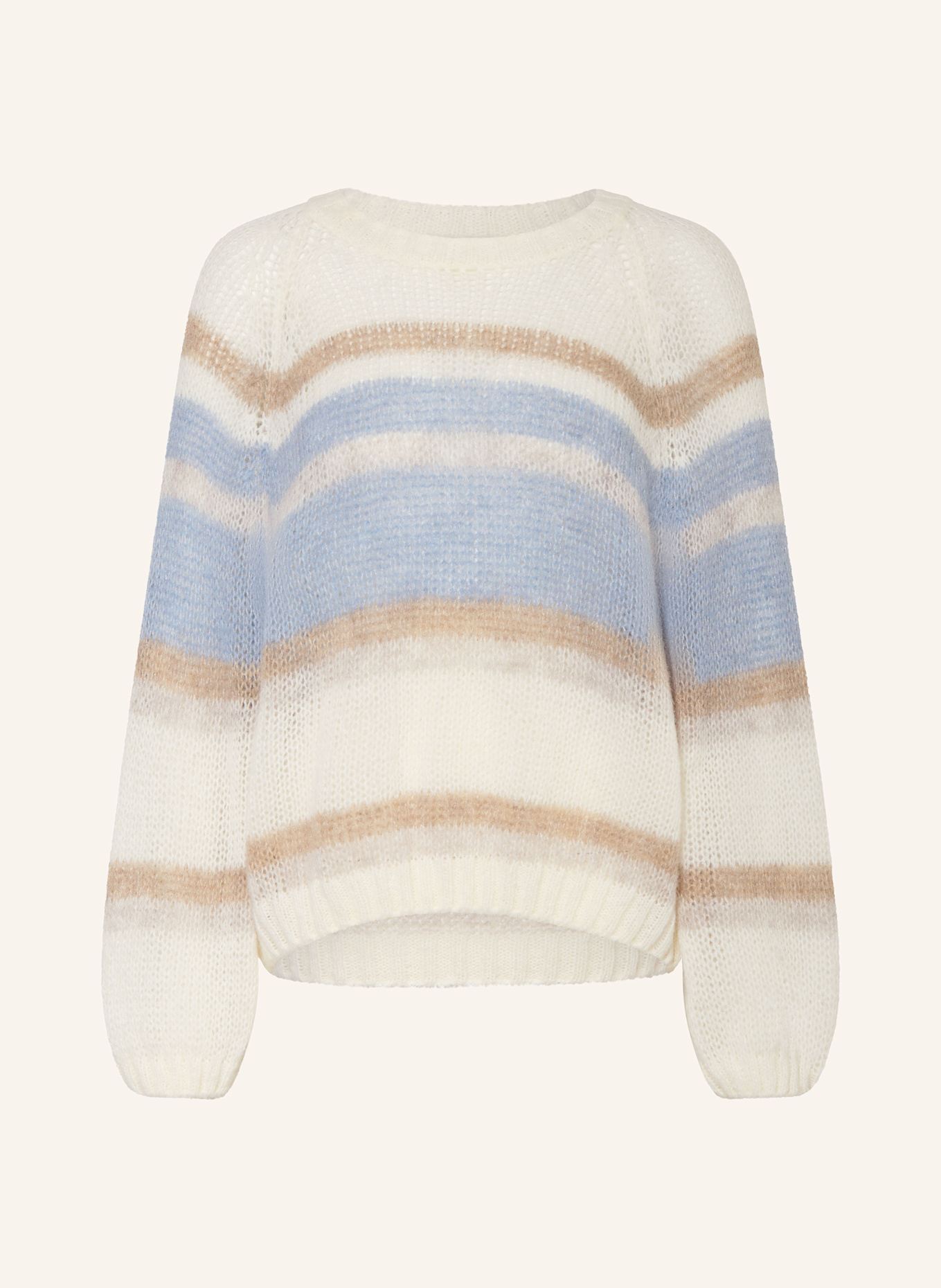 MILANO ITALY Pullover: ECRU / HELLBLAU / TAUPE