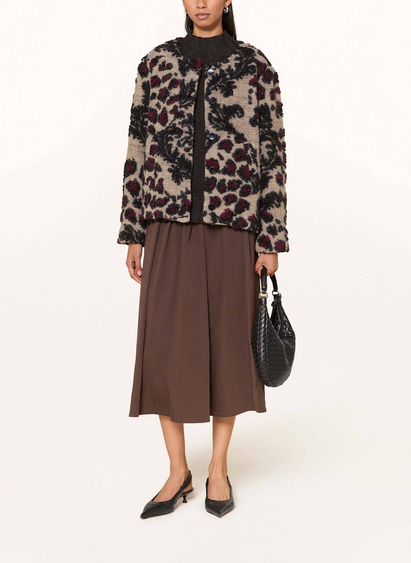 MILANO ITALY Jacke: TAUPE / SCHWARZ / DUNKELROT