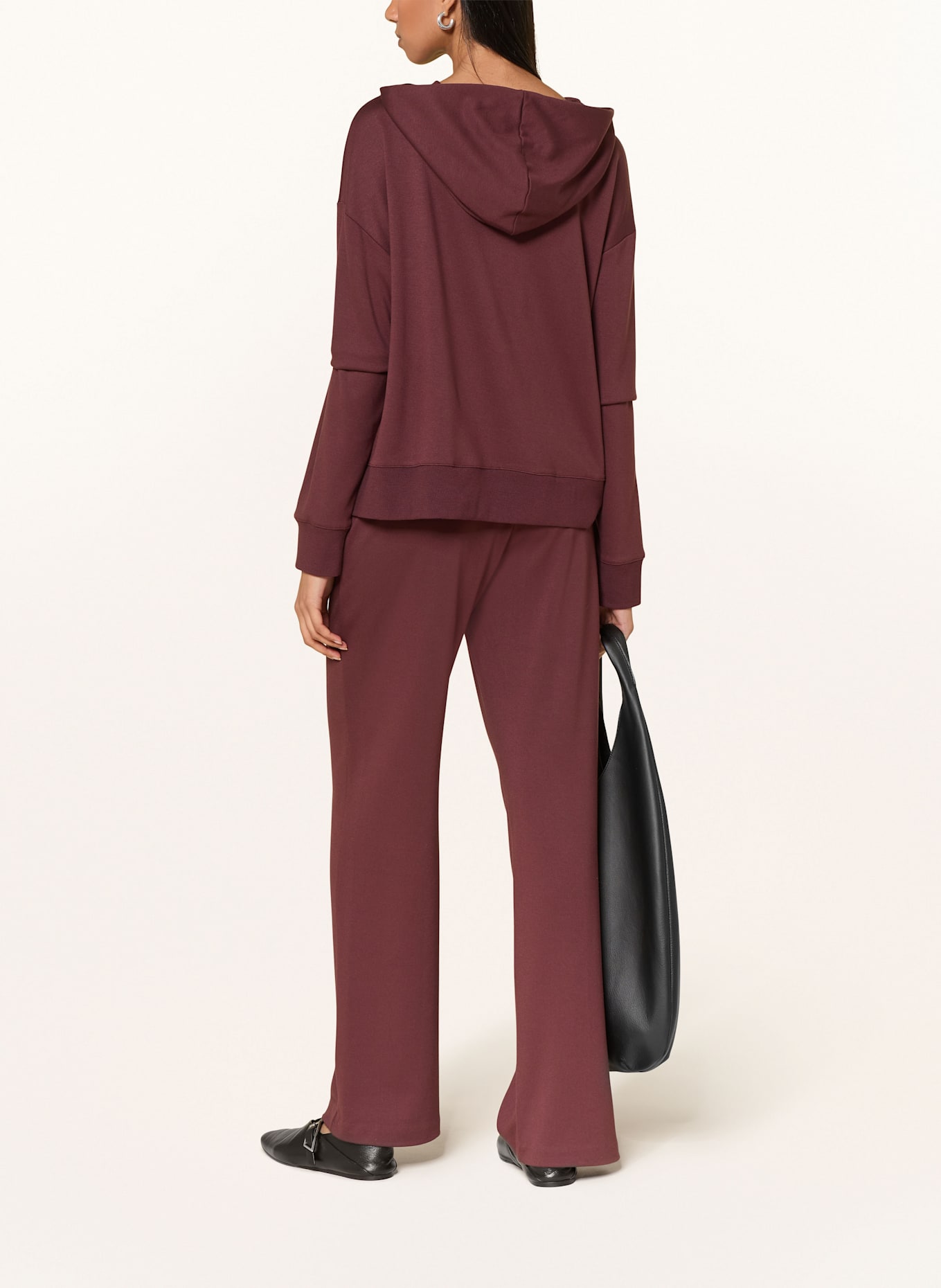 MILANO ITALY Hoodie mit Pailletten: DUNKELROT