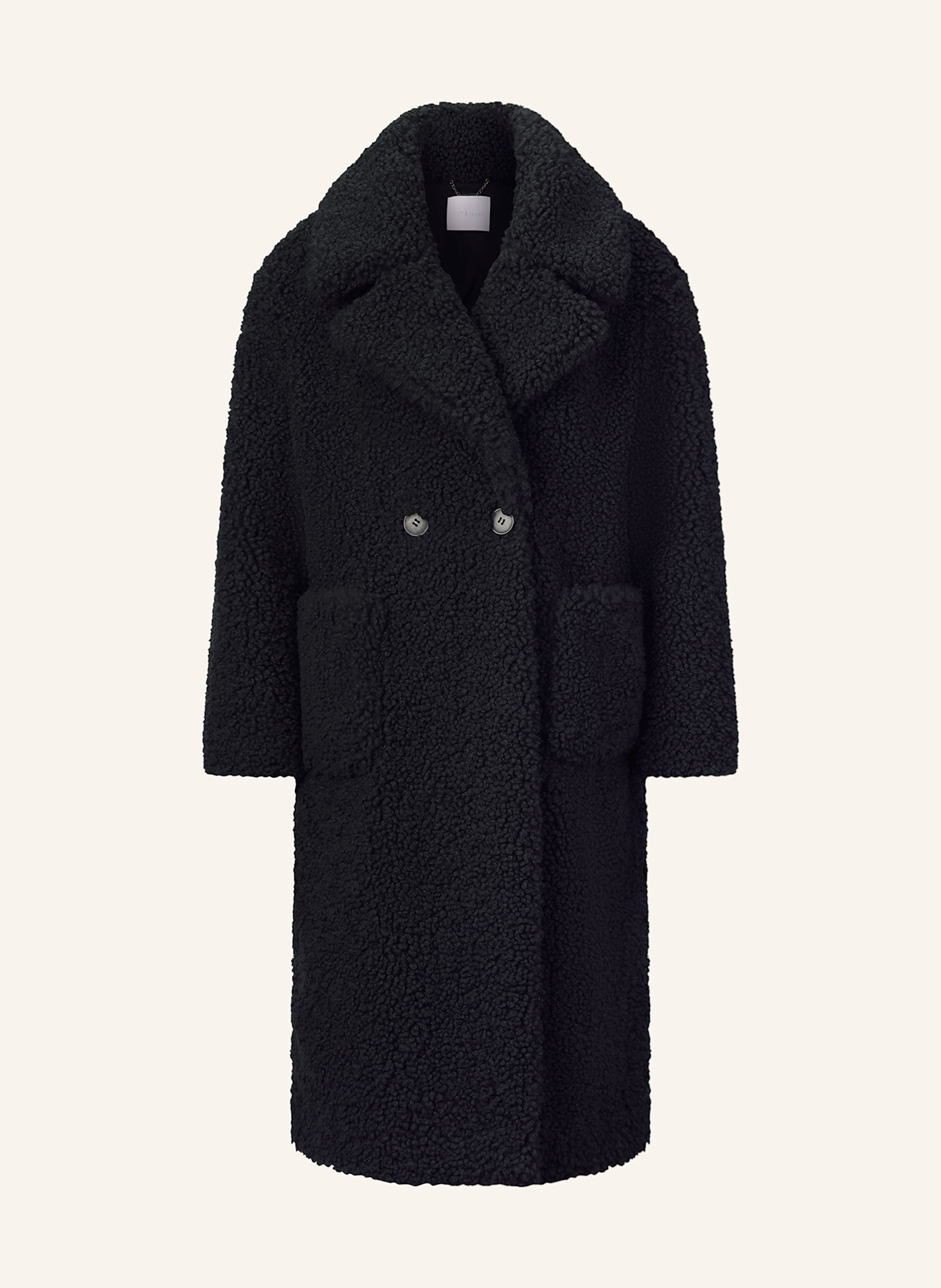 Rich & Royal Plyšový kabát: TMAVĚ MODRÁ