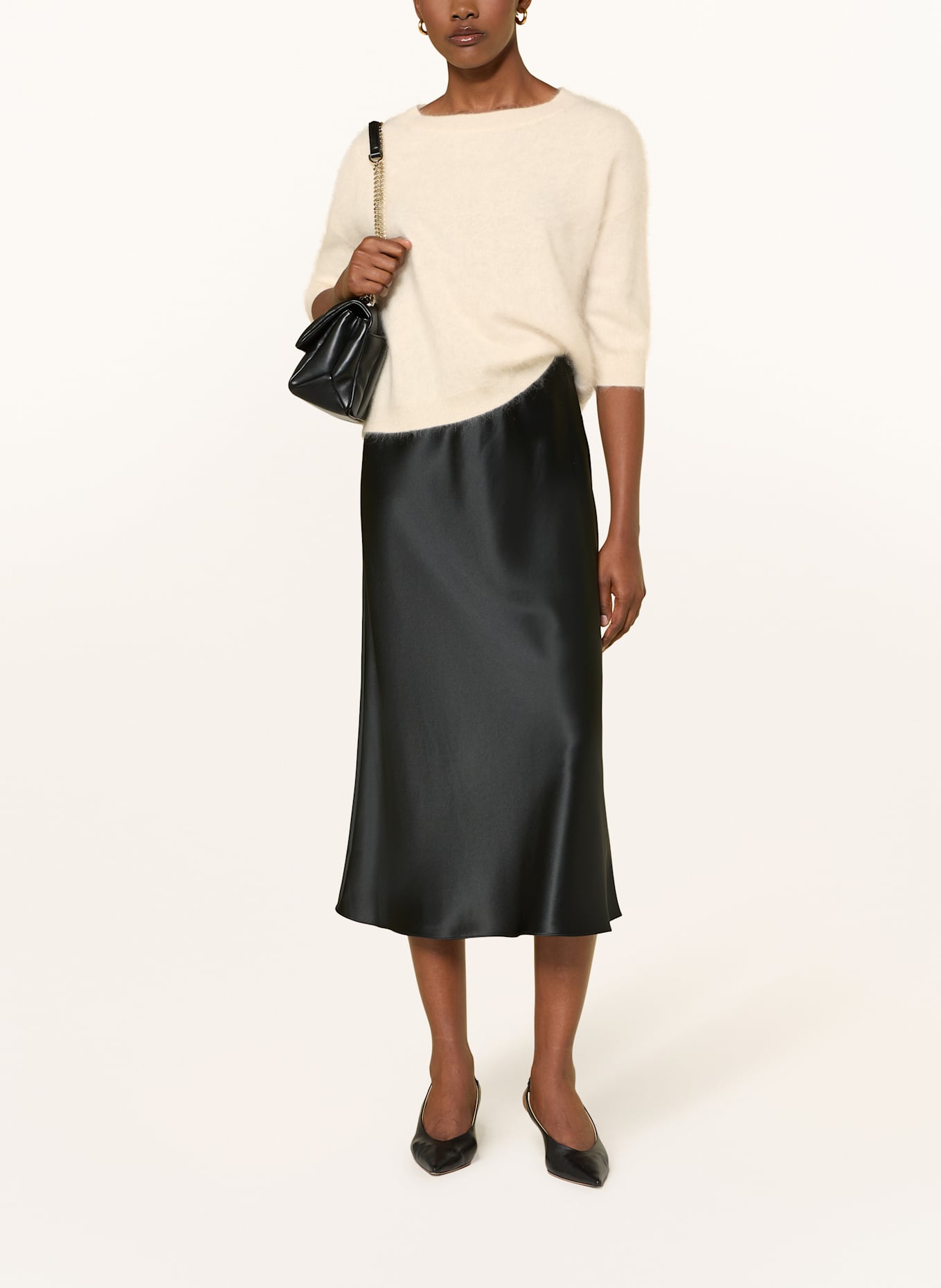 lilienfels Cashmere-Pullover mit 3/4-Arm: ECRU