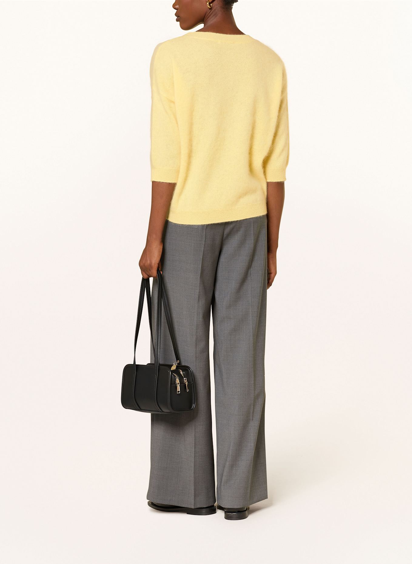 lilienfels Cashmere-Pullover mit 3/4-Arm: GELB