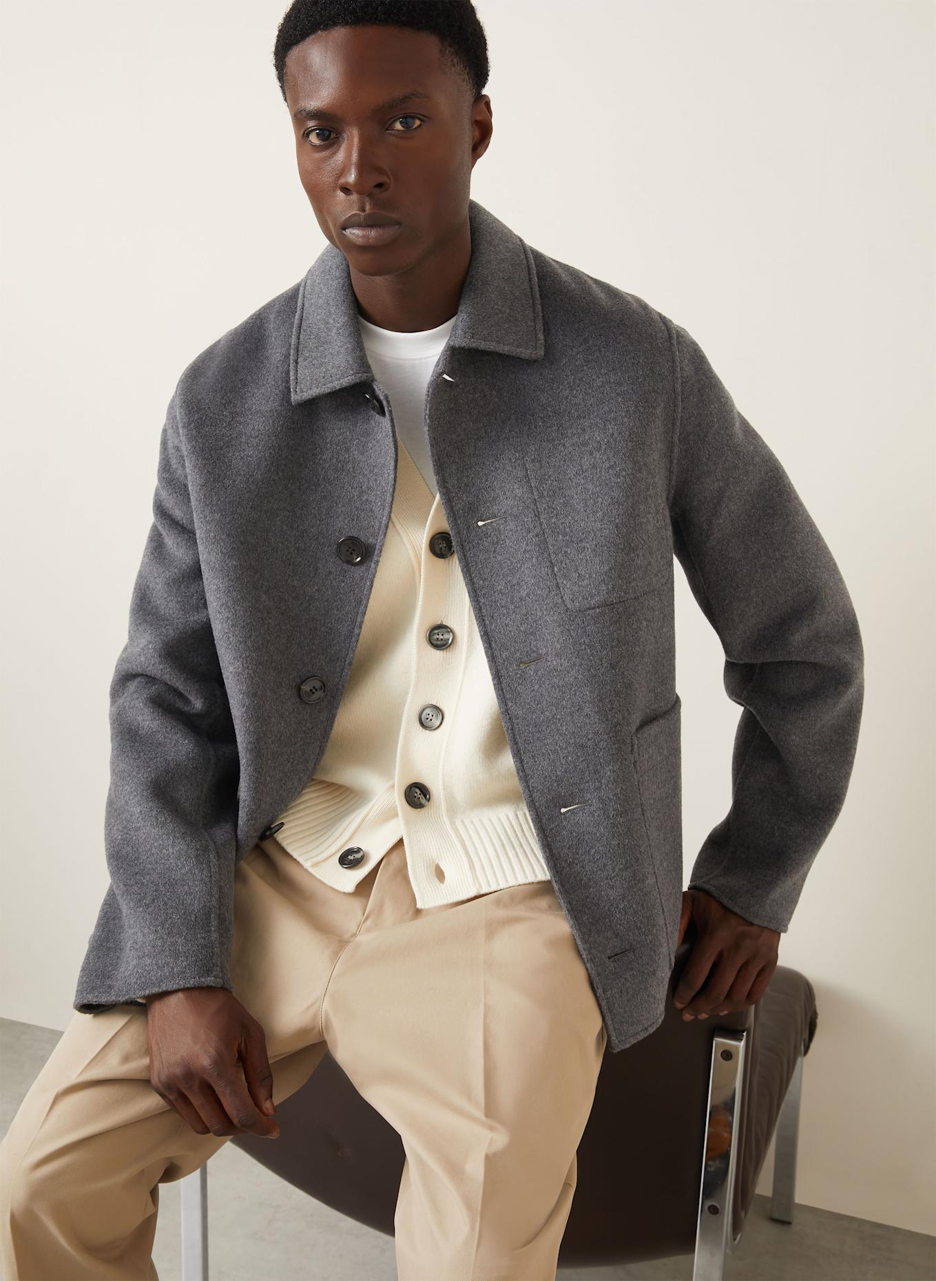 AMI PARIS Jacke: GRAU