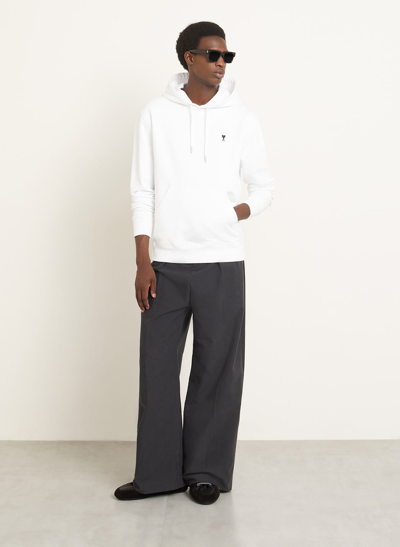 AMI PARIS Hoodie: WEISS