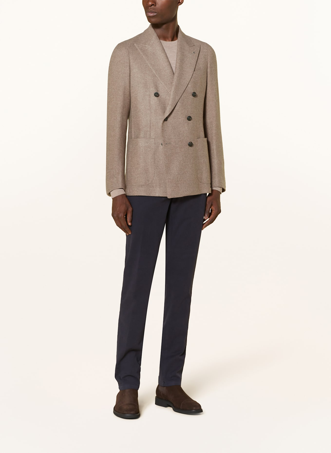 TAGLIATORE Tailored jacket slim fit: BROWN