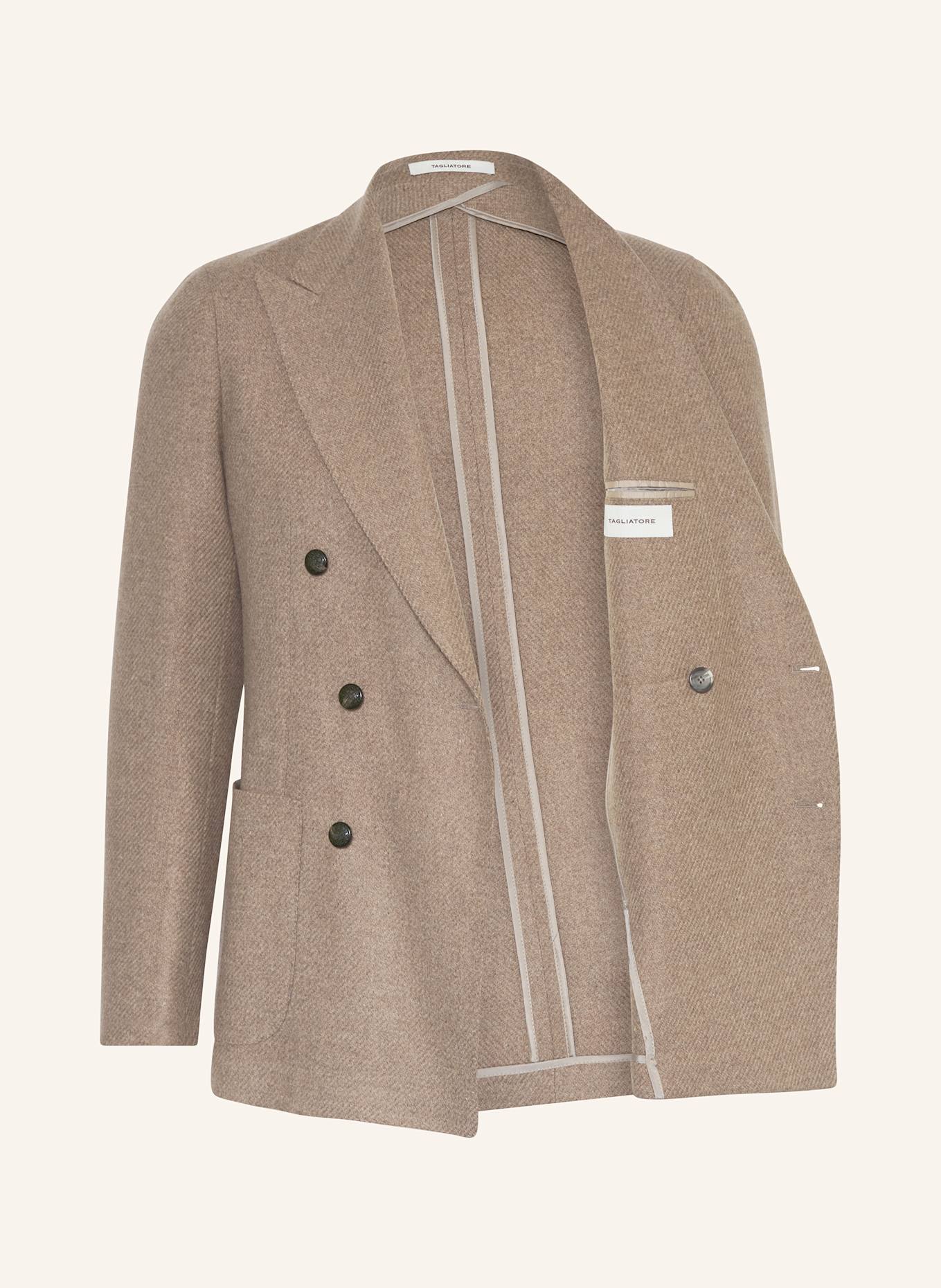 TAGLIATORE Tailored jacket slim fit: BROWN