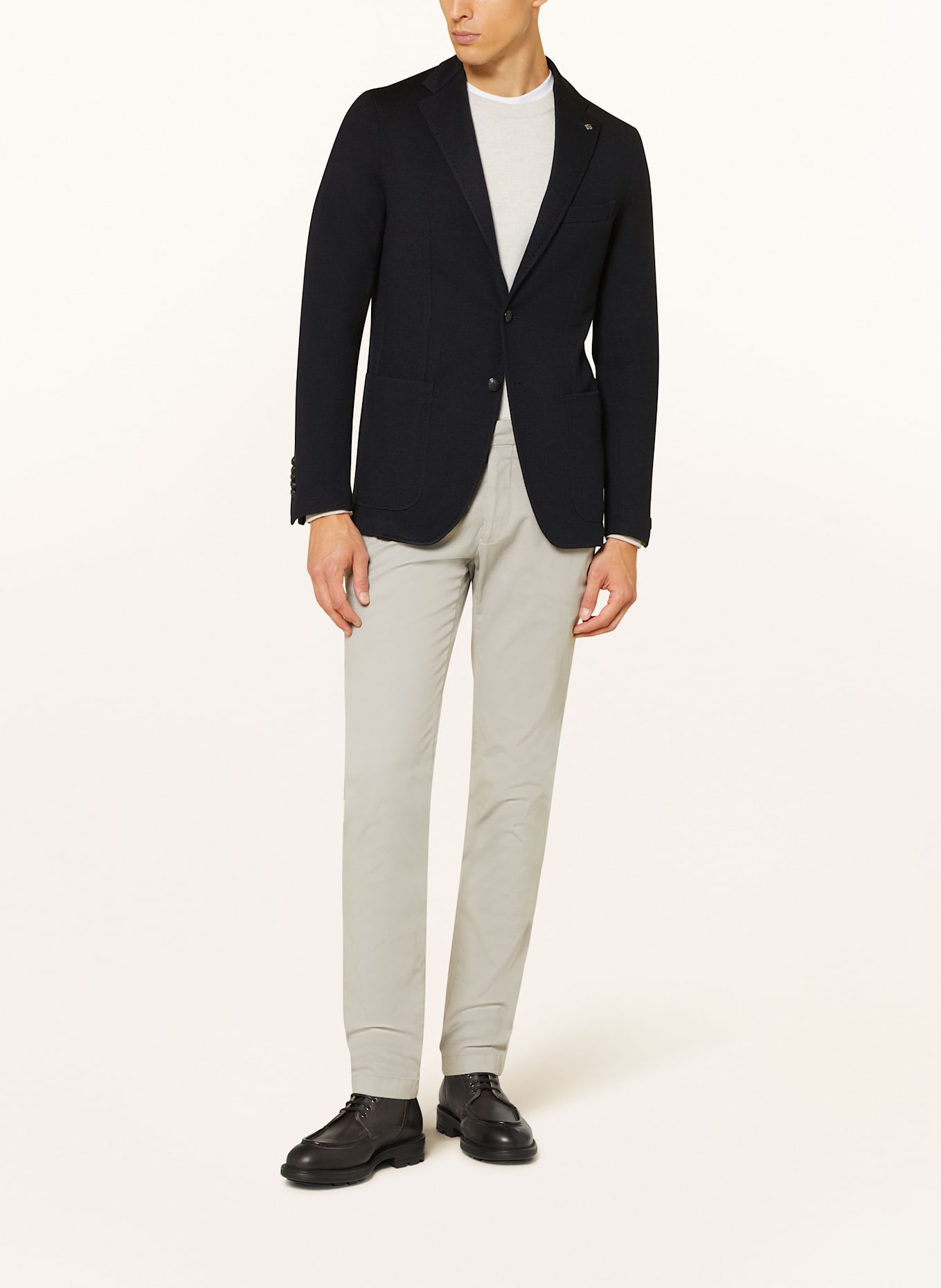 TAGLIATORE Gebreid jasje Regular Fit: DONKERBLAUW