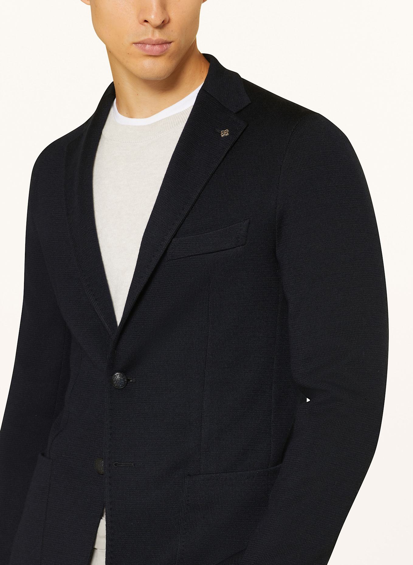 TAGLIATORE Gebreid jasje Regular Fit: DONKERBLAUW