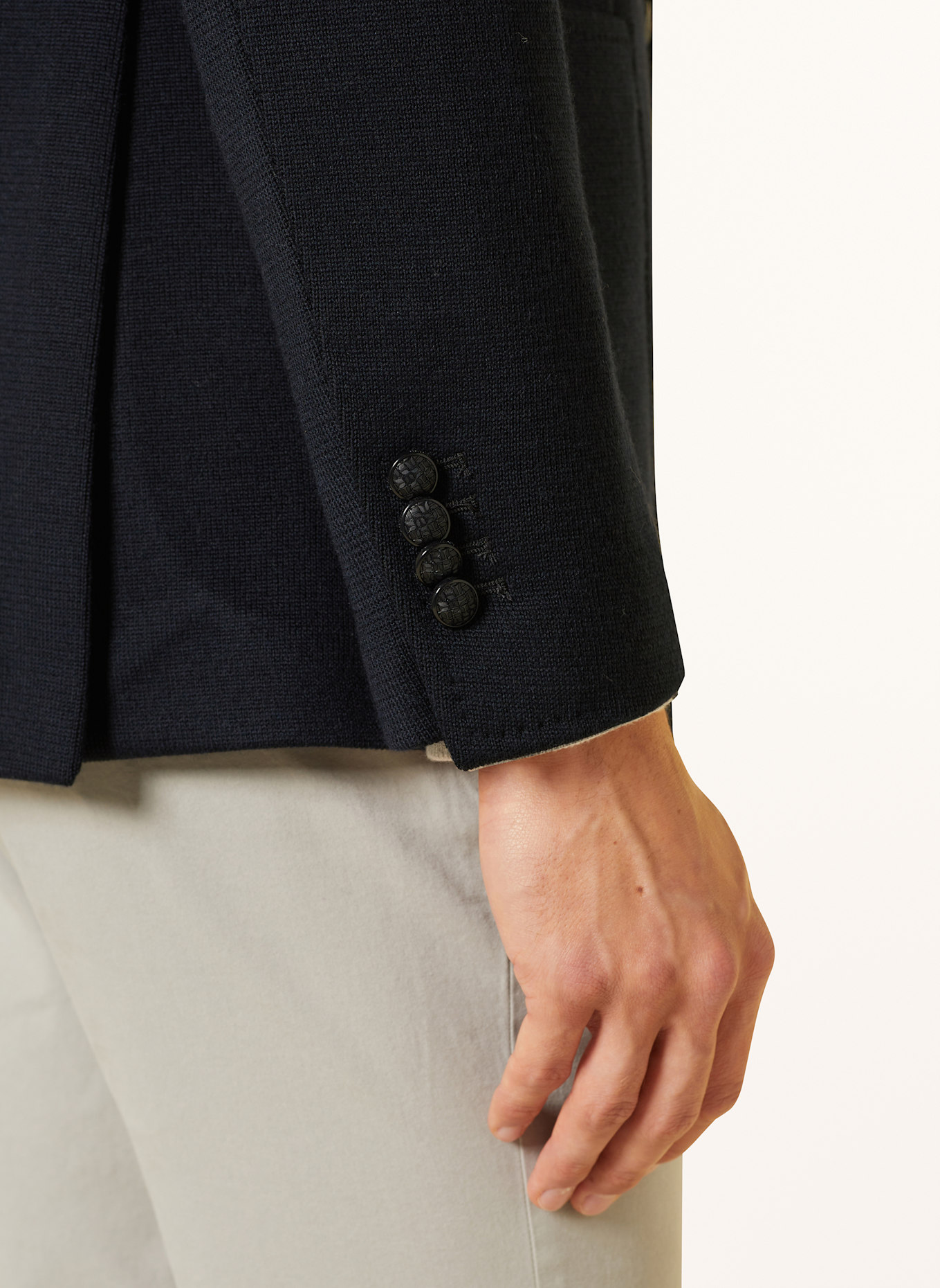 TAGLIATORE Gebreid jasje Regular Fit: DONKERBLAUW