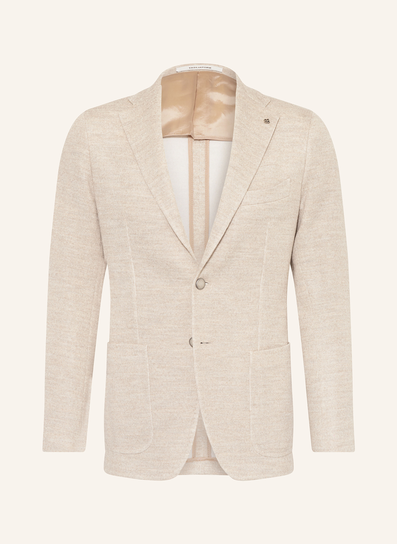 TAGLIATORE Gebreid jasje Extra Slim Fit: CRÈME