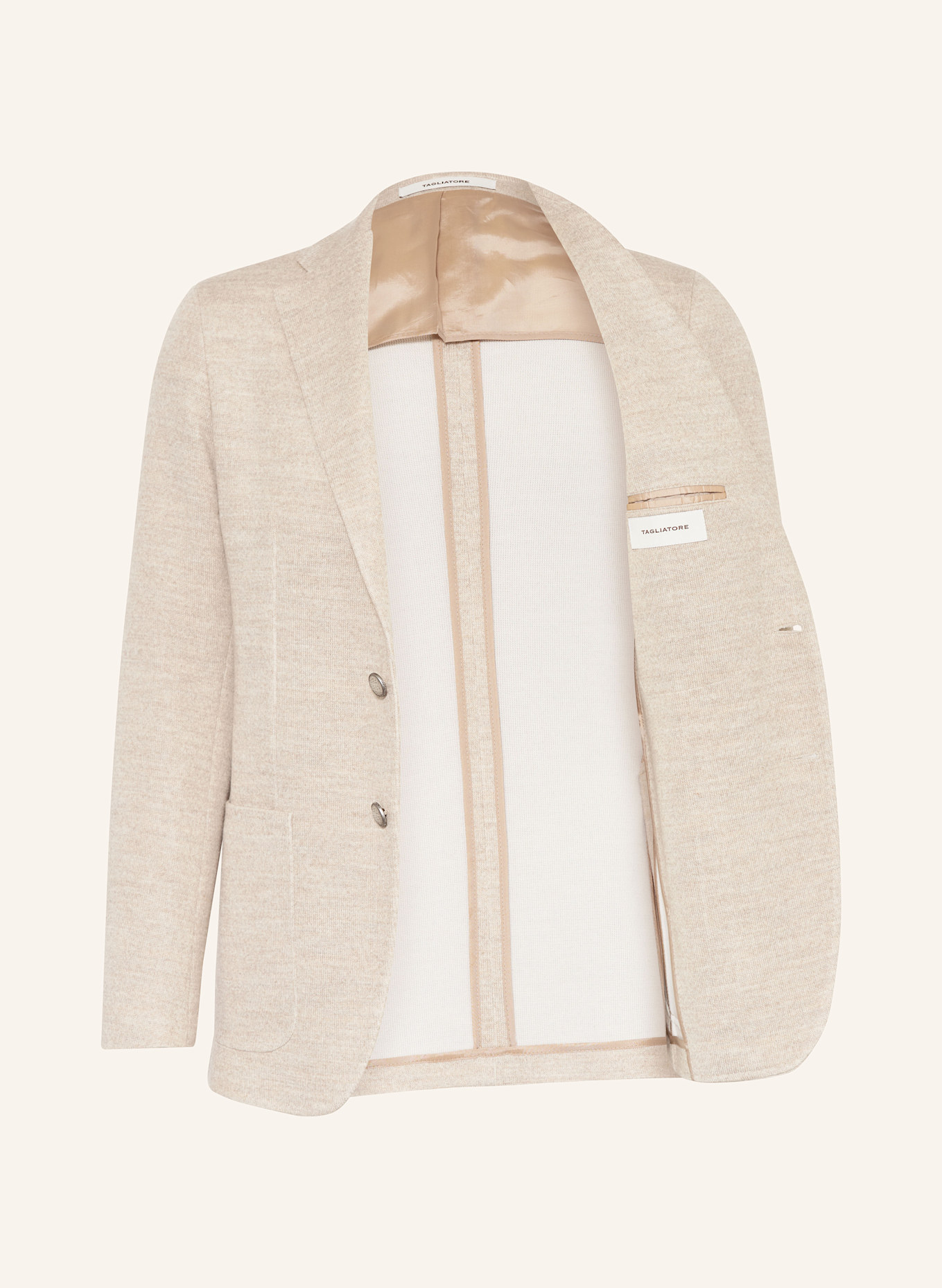 TAGLIATORE Gebreid jasje Extra Slim Fit: CRÈME