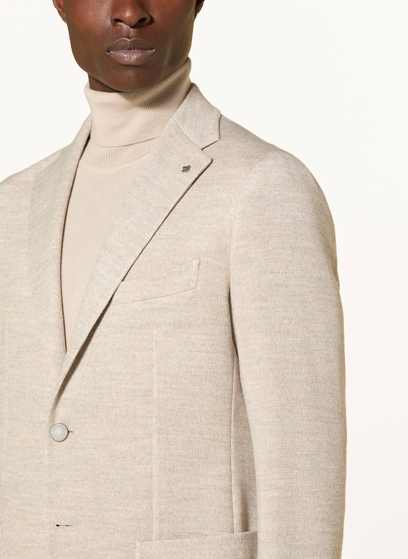 TAGLIATORE Gebreid jasje Extra Slim Fit: CRÈME