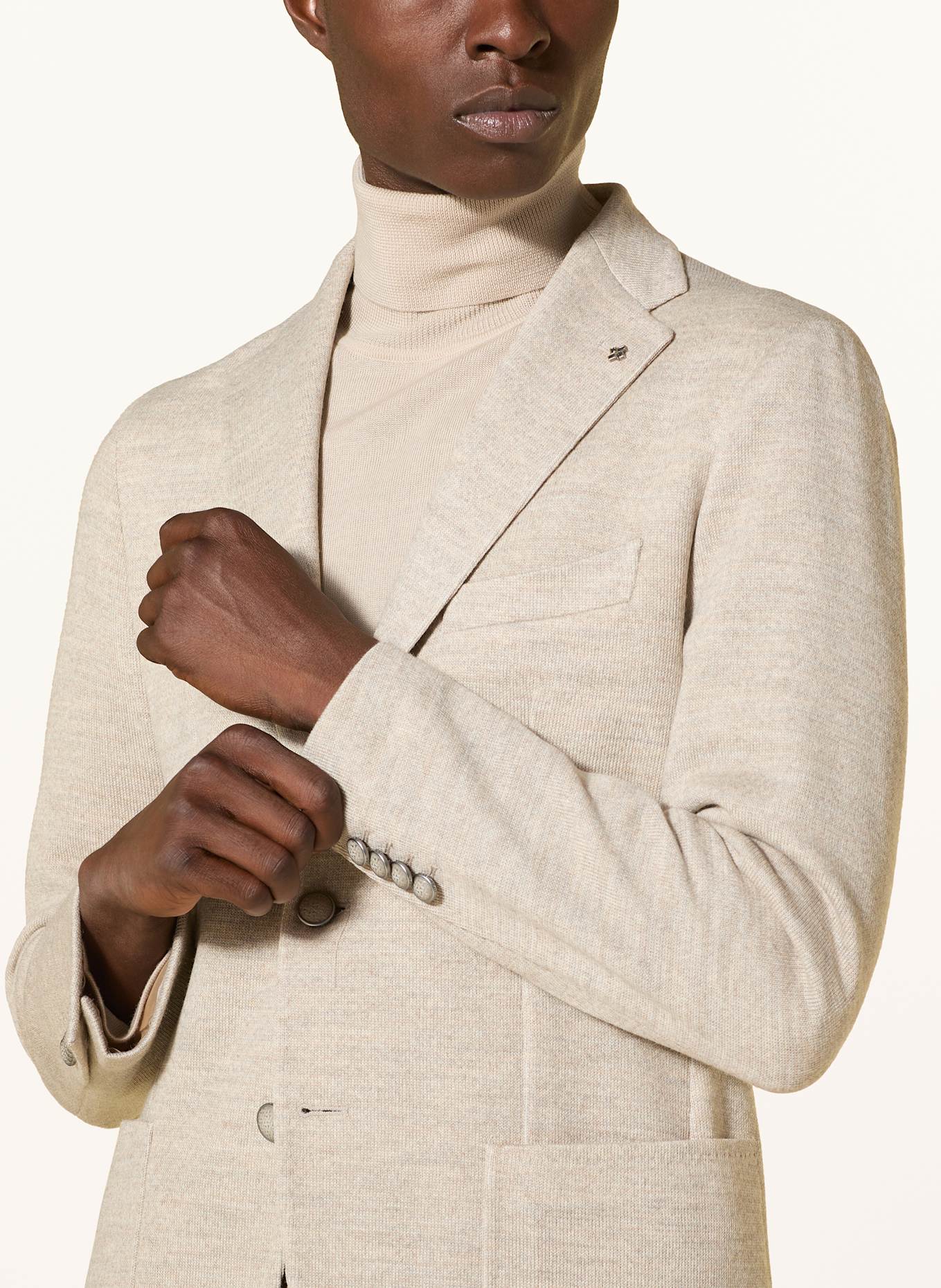 TAGLIATORE Gebreid jasje Extra Slim Fit: CRÈME