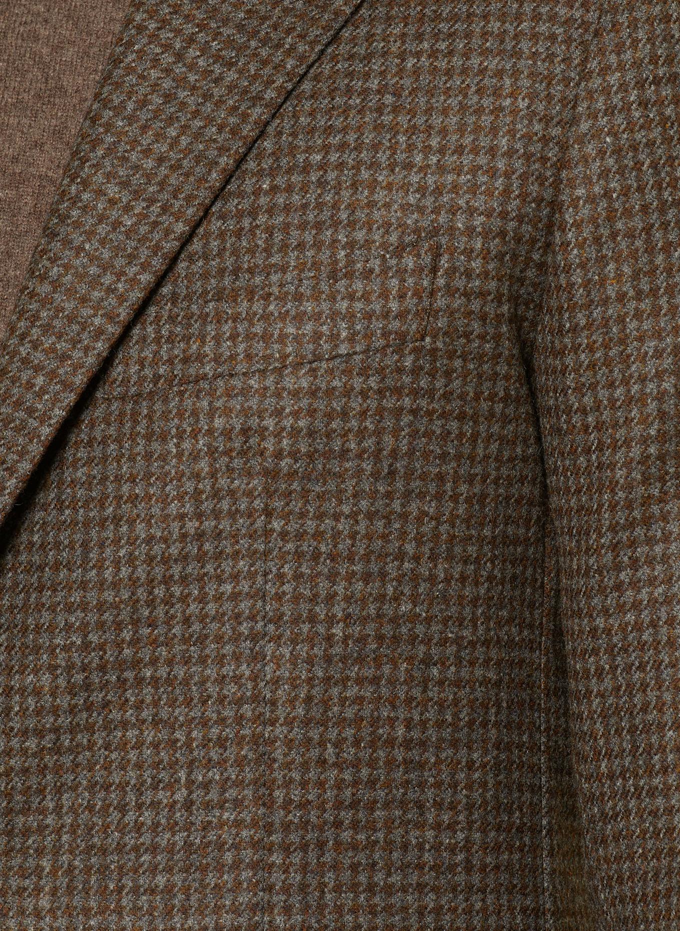 TAGLIATORE Veste coupe classique: MARRON / MARRON FONCÉ