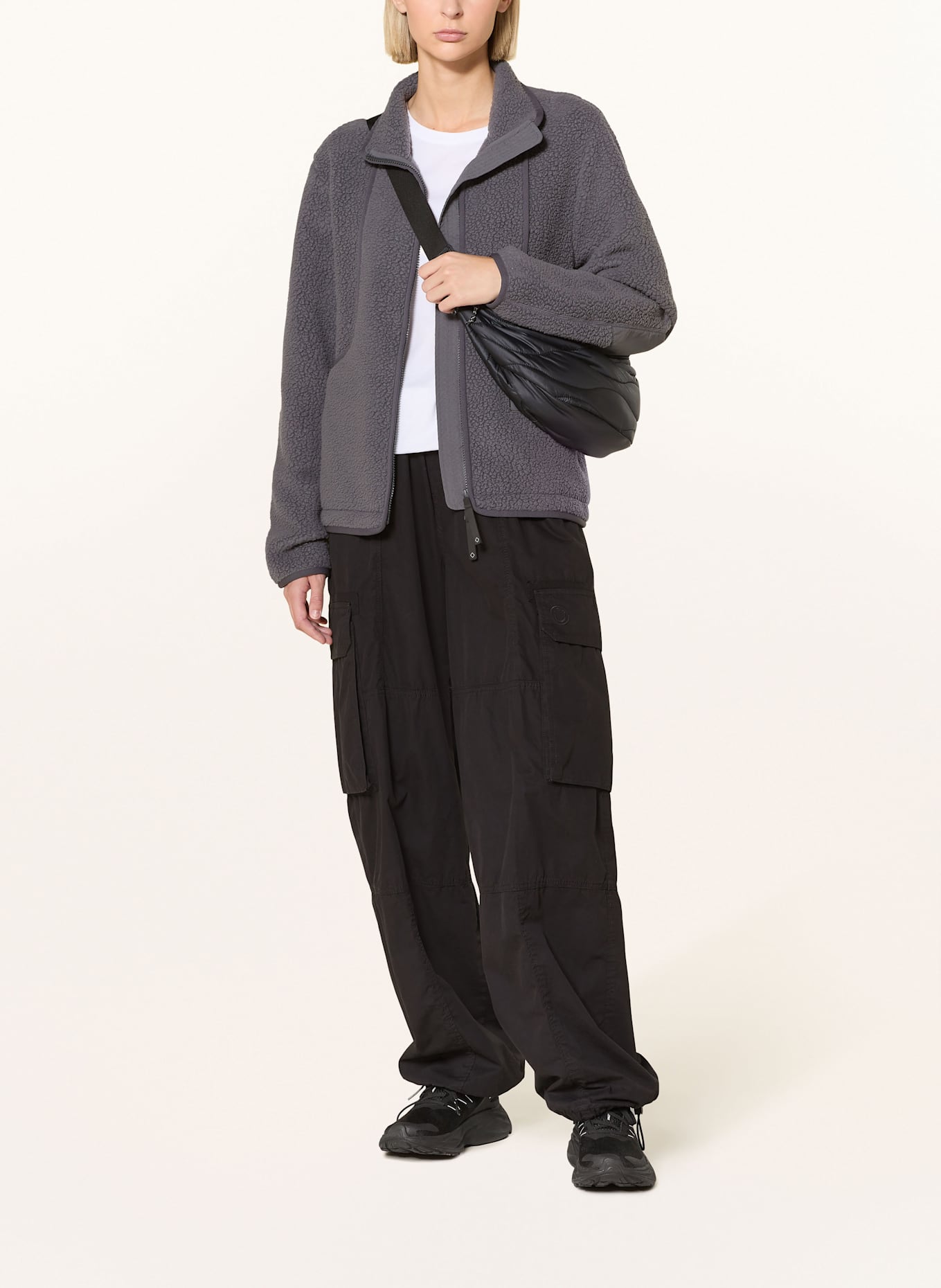 PAS NORMAL STUDIOS Fleecejacke OFF-RACE: DUNKELGRAU