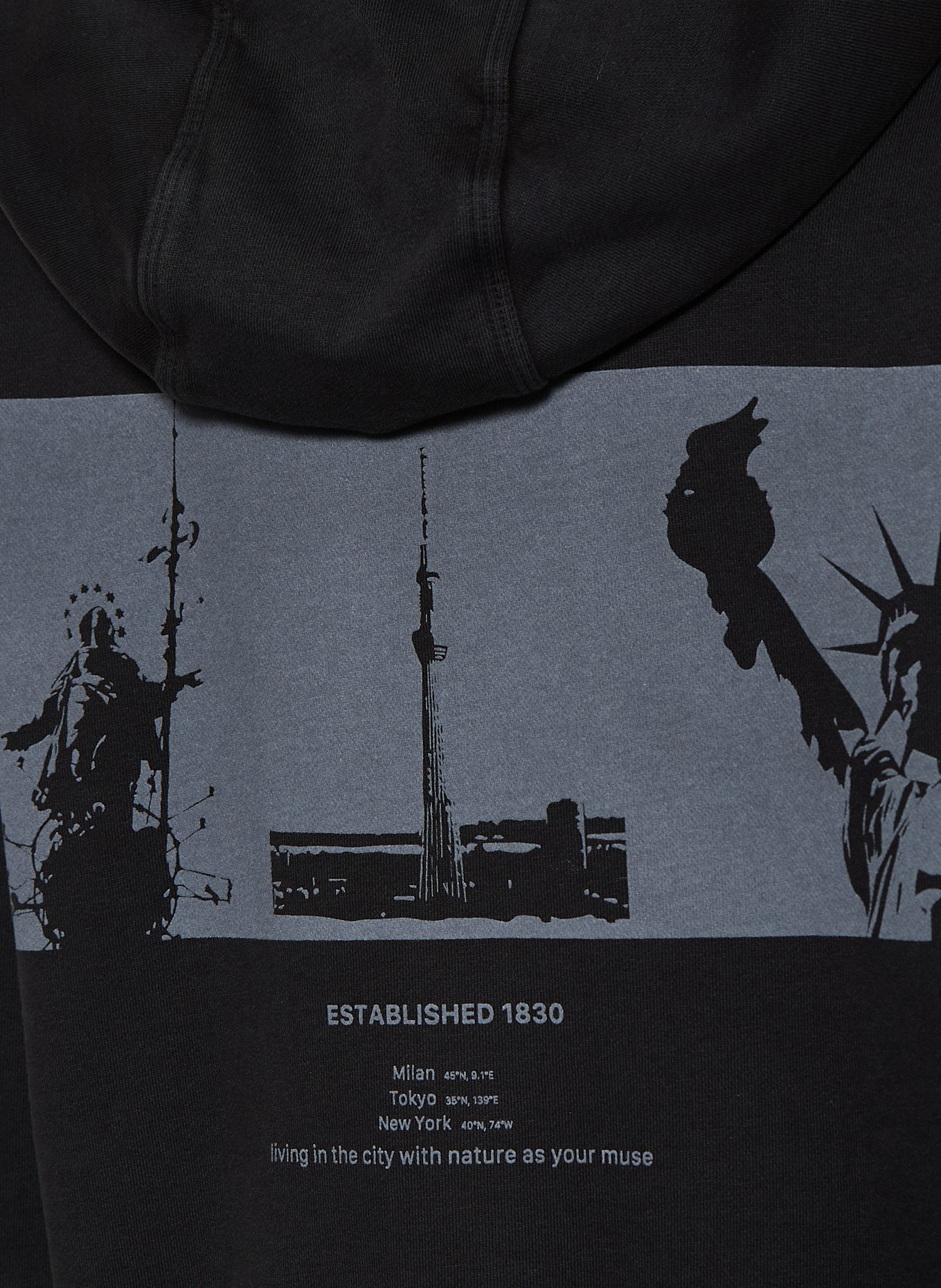 WOOLRICH Hoodie: SCHWARZ