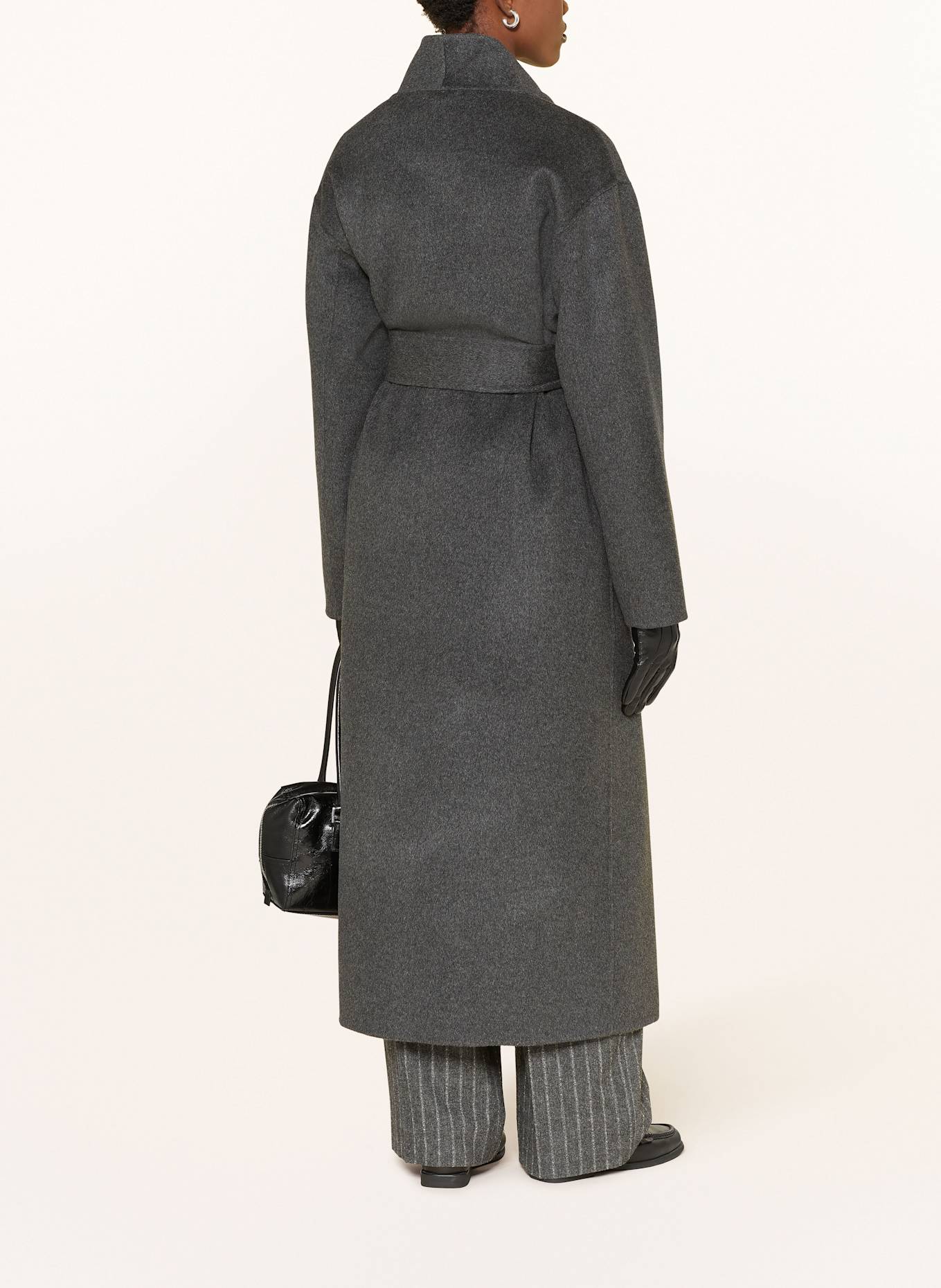 ALMADA LABEL Wollmantel MARA: DUNKELGRAU