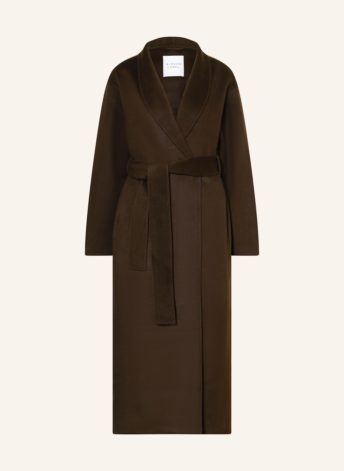 ALMADA LABEL Wool coat MARA: DARK BROWN