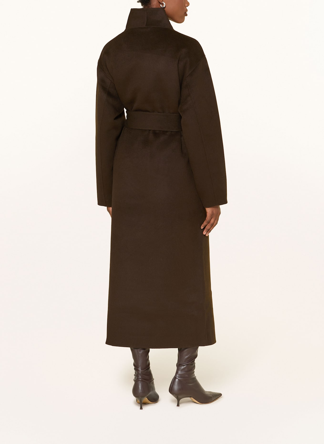 ALMADA LABEL Wool coat MARA: DARK BROWN