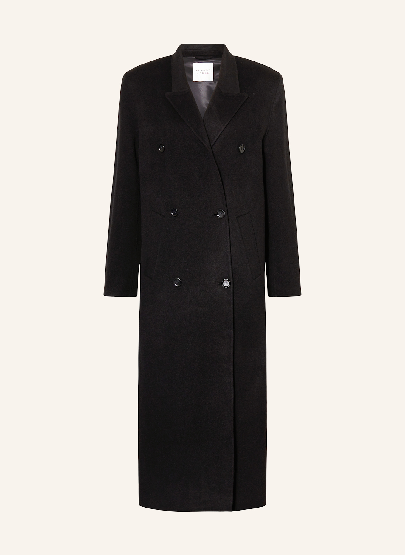 ALMADA LABEL Cabanmantel DEJA: SCHWARZ