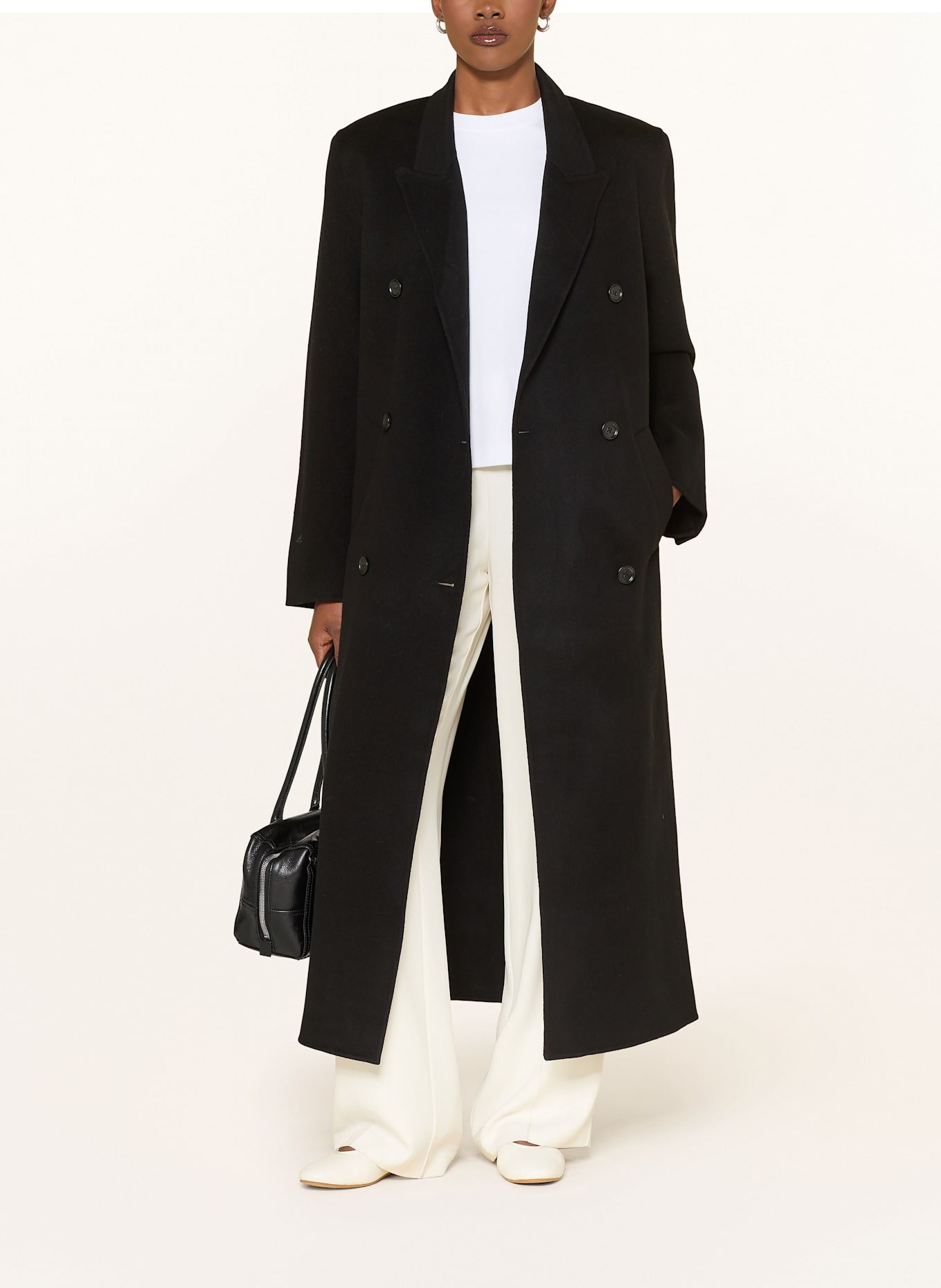 ALMADA LABEL Cabanmantel DEJA: SCHWARZ