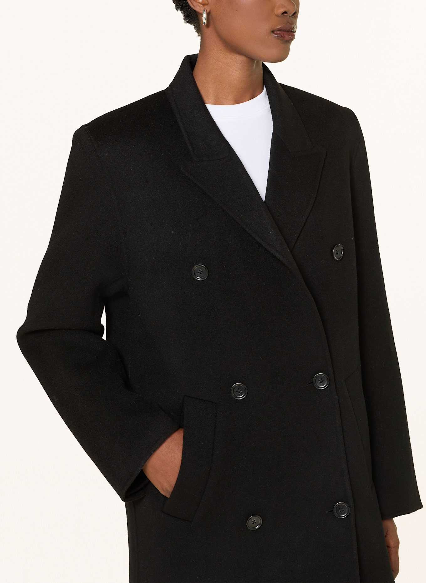 ALMADA LABEL Cabanmantel DEJA: SCHWARZ