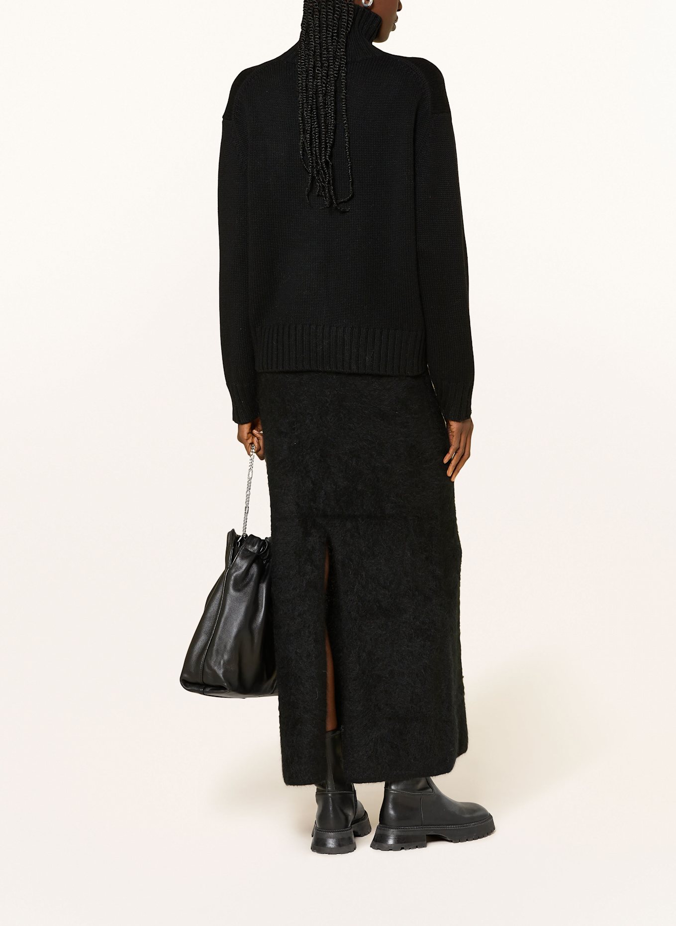 ALMADA LABEL Pullover NOLA mit Cashmere: SCHWARZ