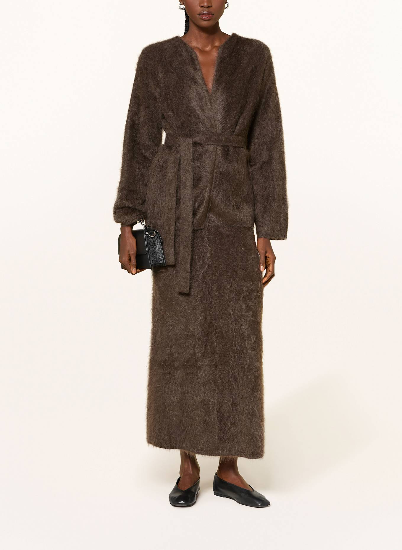 ALMADA LABEL Cashmere-Strickhülle ARIA: DUNKELBRAUN