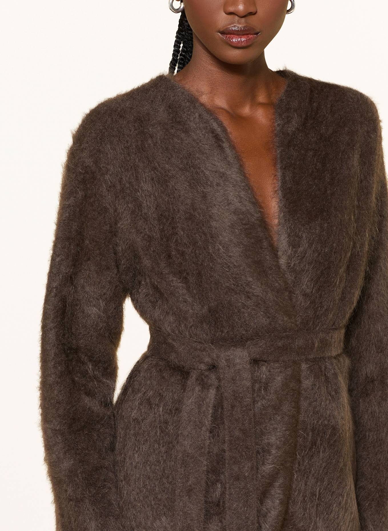 ALMADA LABEL Cashmere-Strickhülle ARIA: DUNKELBRAUN