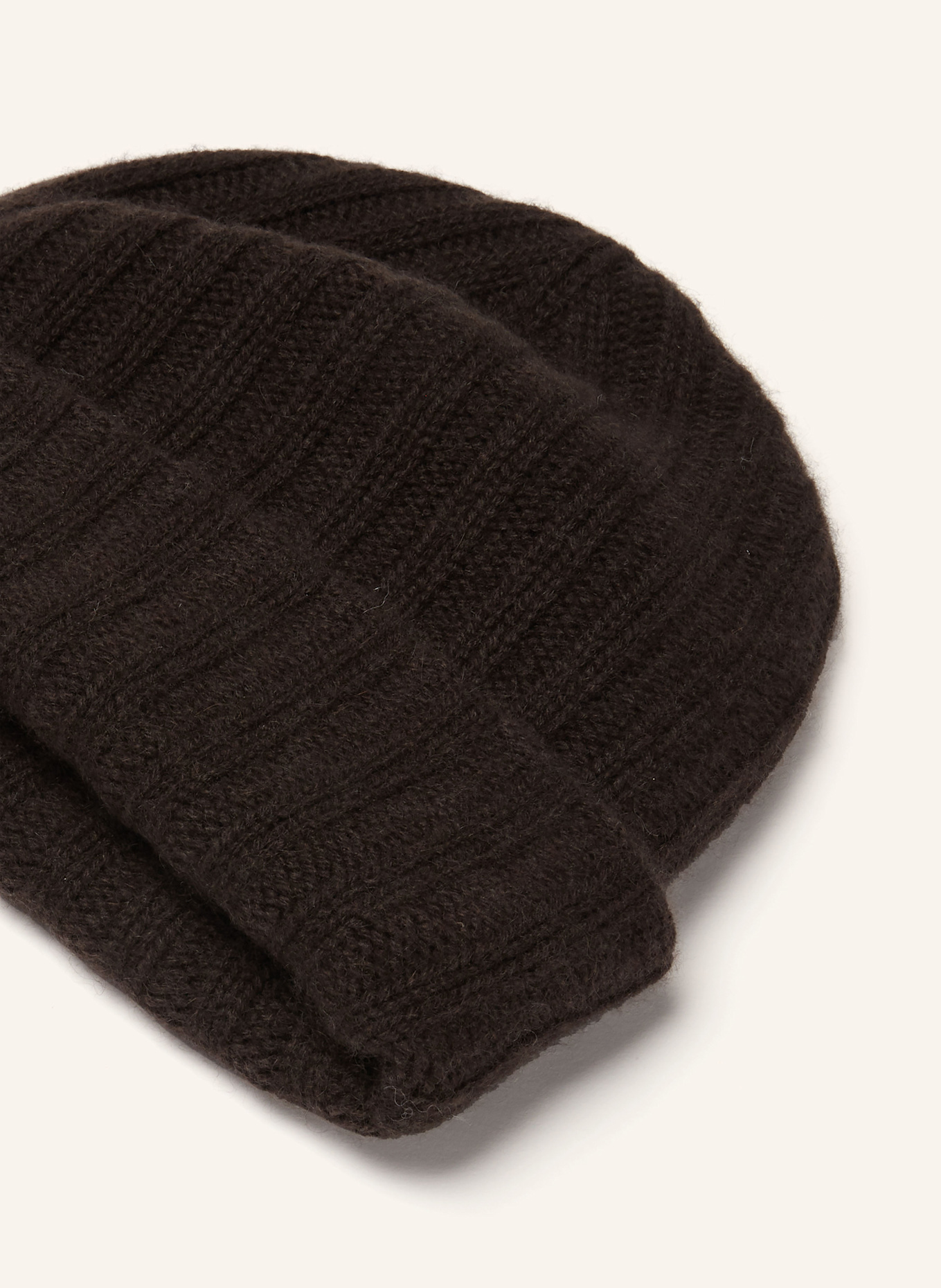 ALMADA LABEL Cashmere-Mütze ROE: DUNKELBRAUN