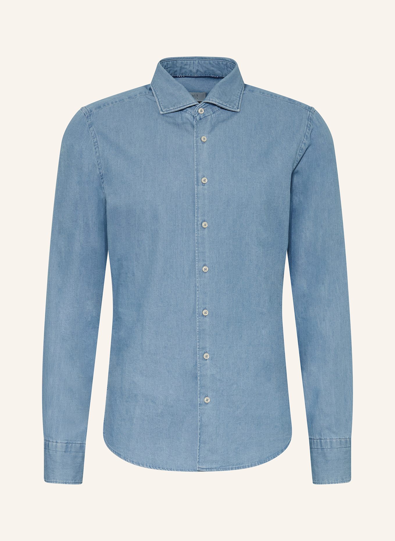 1863 by ETERNA Jeanshemd Slim Fit: BLAU