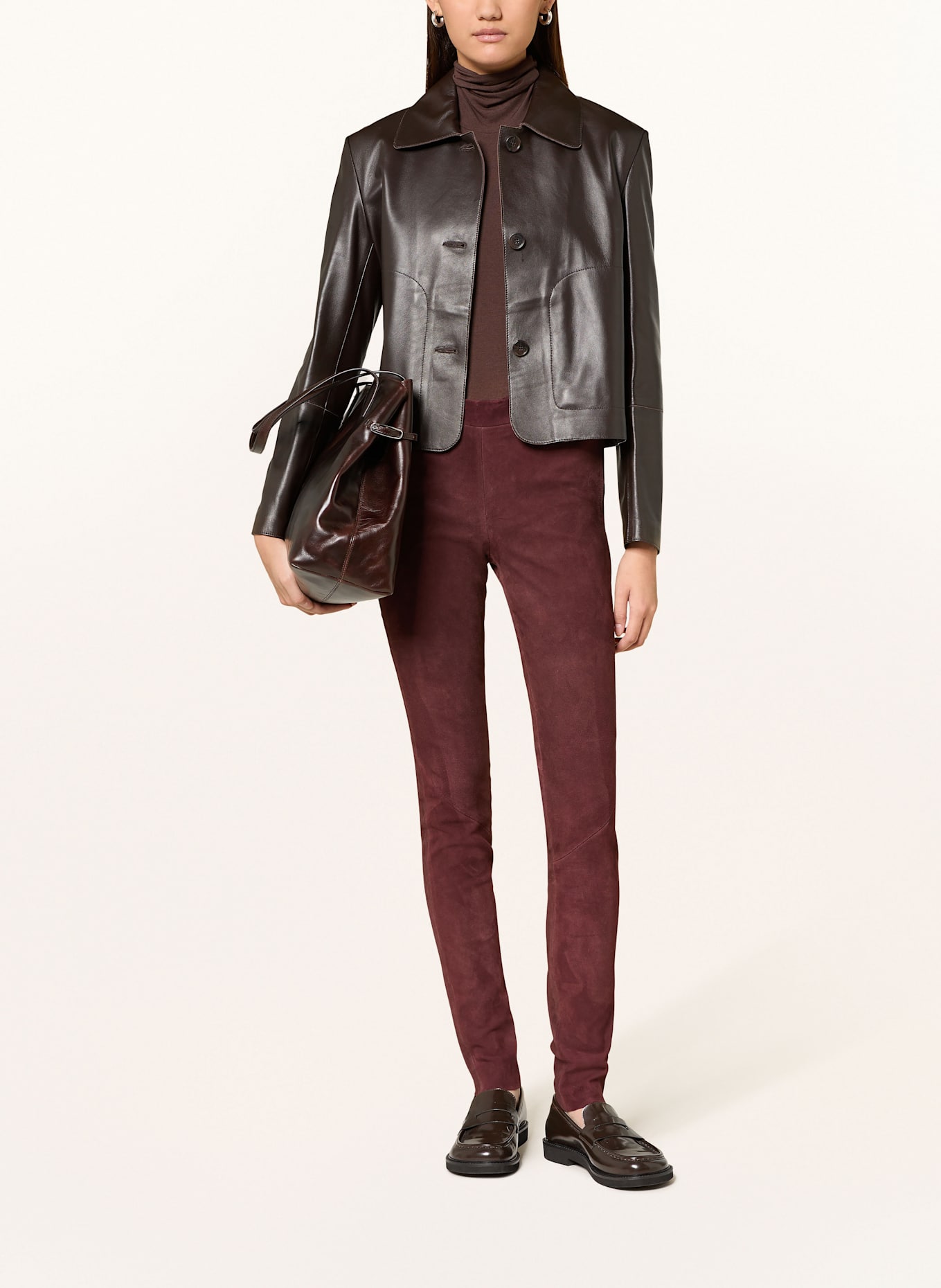 ARMA Lederhose ROCHE: DUNKELROT