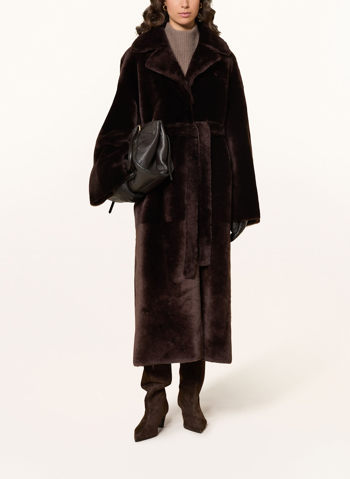 ARMA Ledermantel RIEN zum Wenden: DUNKELBRAUN