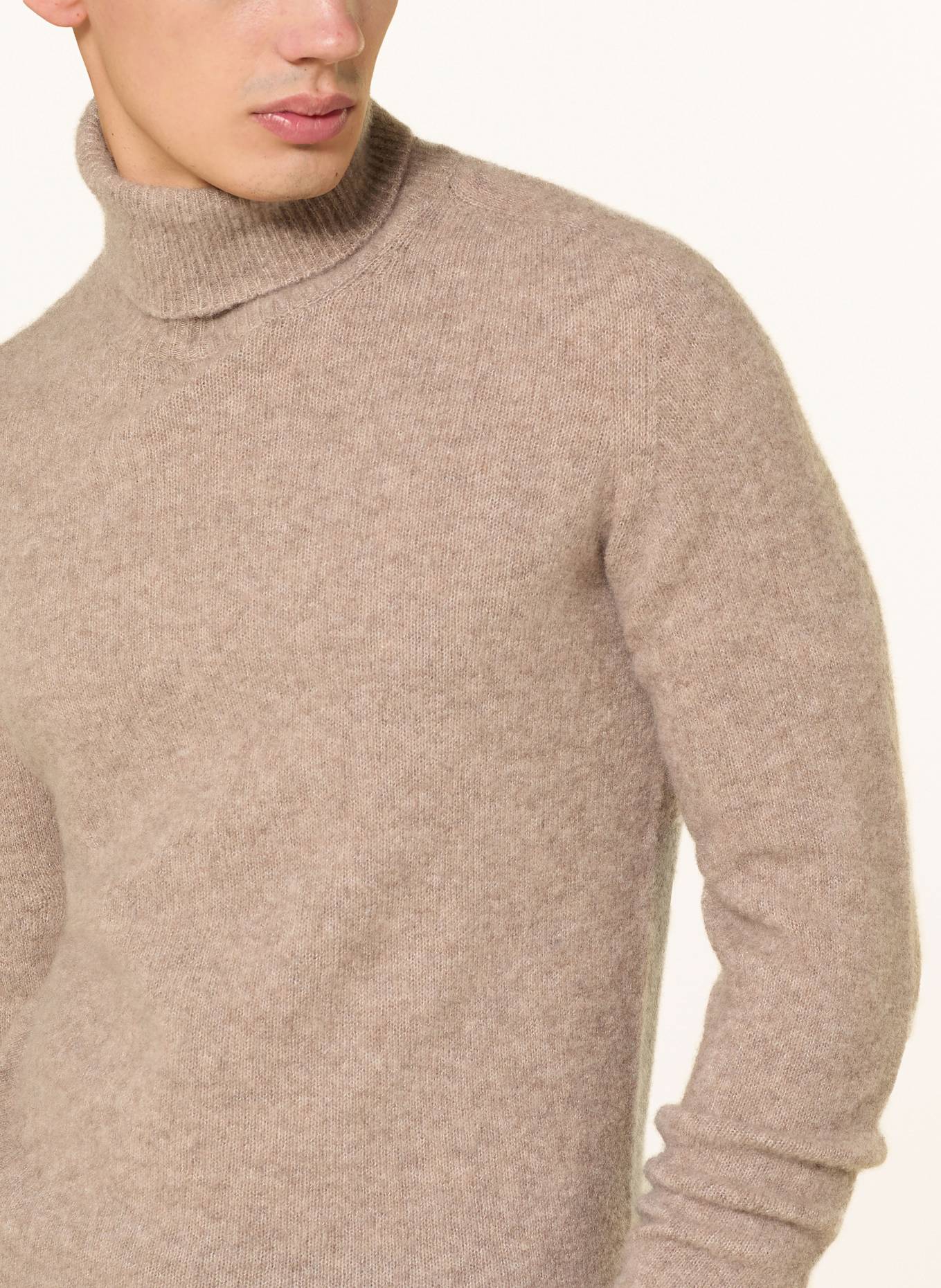 roberto collina Rollkragenpullover aus Cashmere: BEIGE