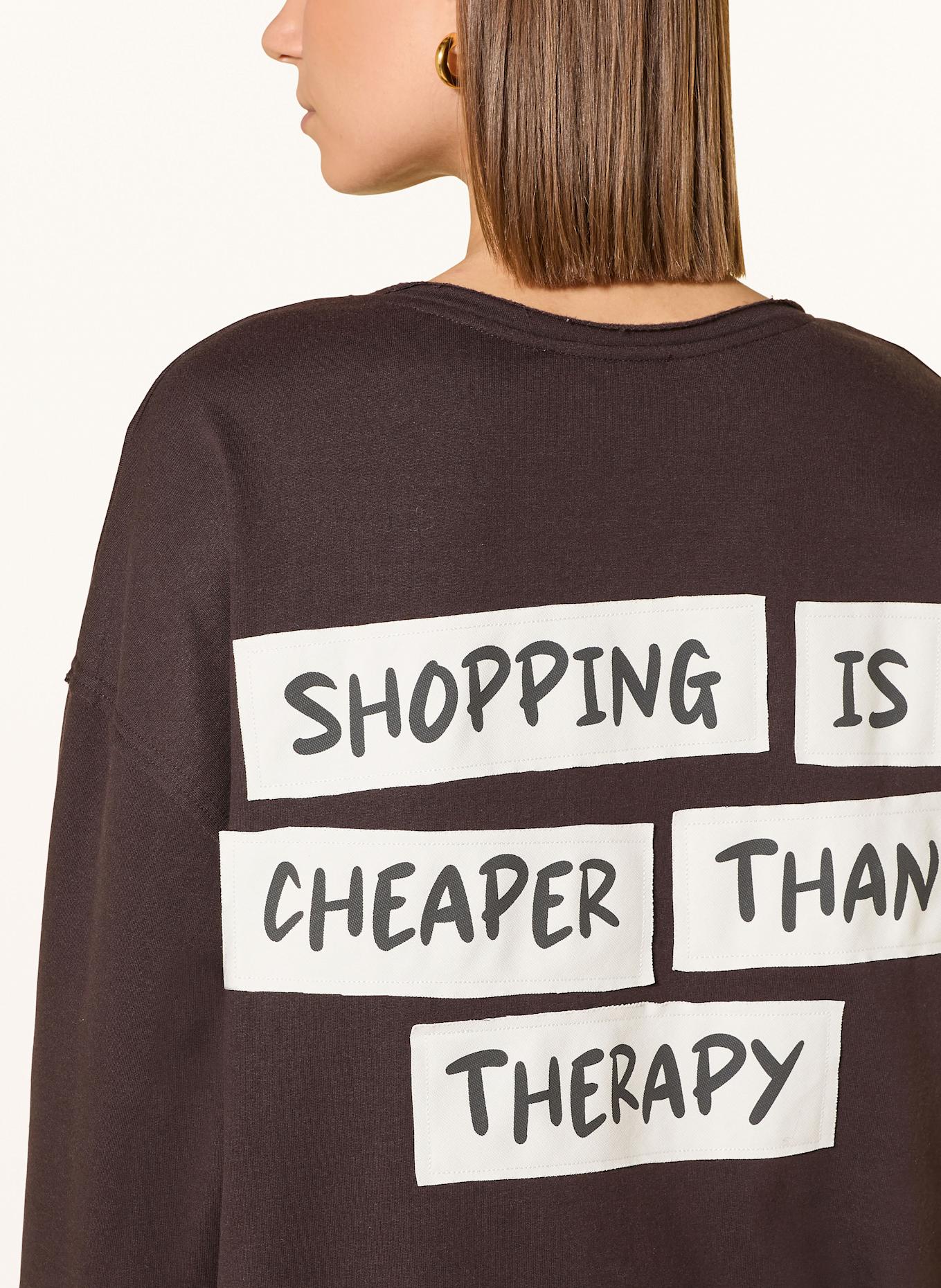 Smith & Soul Oversize-Sweatshirt: DUNKELBRAUN / WEISS