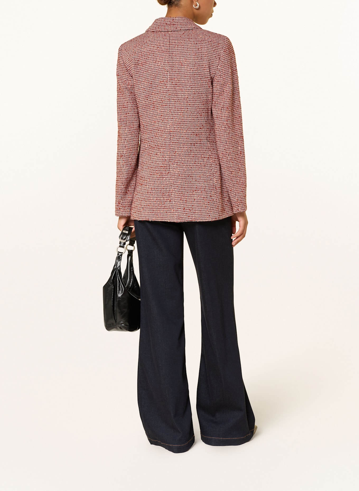 Rich & Royal Marlenehose aus Bouclé: HELLROT / DUNKELROT