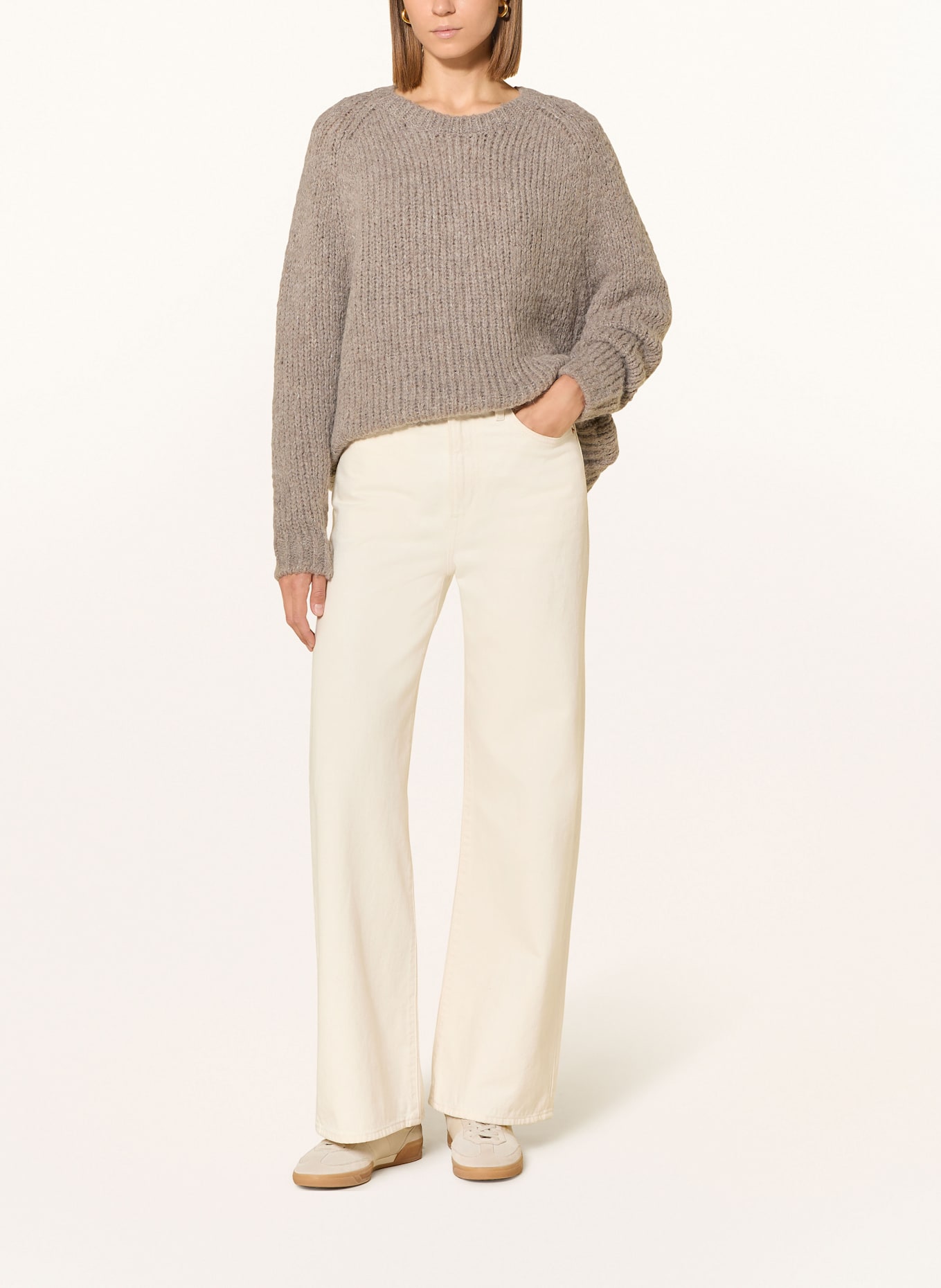 Smith & Soul Pullover mit Alpaka: GRAU