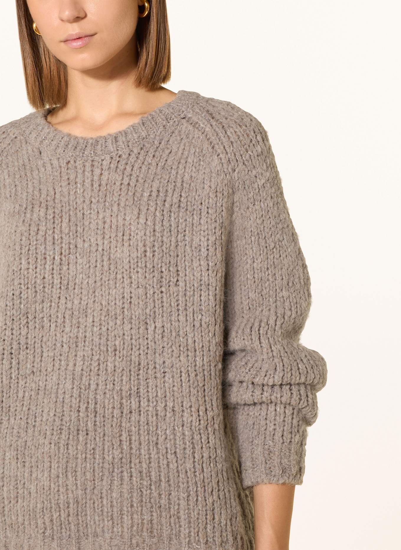 Smith & Soul Pullover mit Alpaka: GRAU